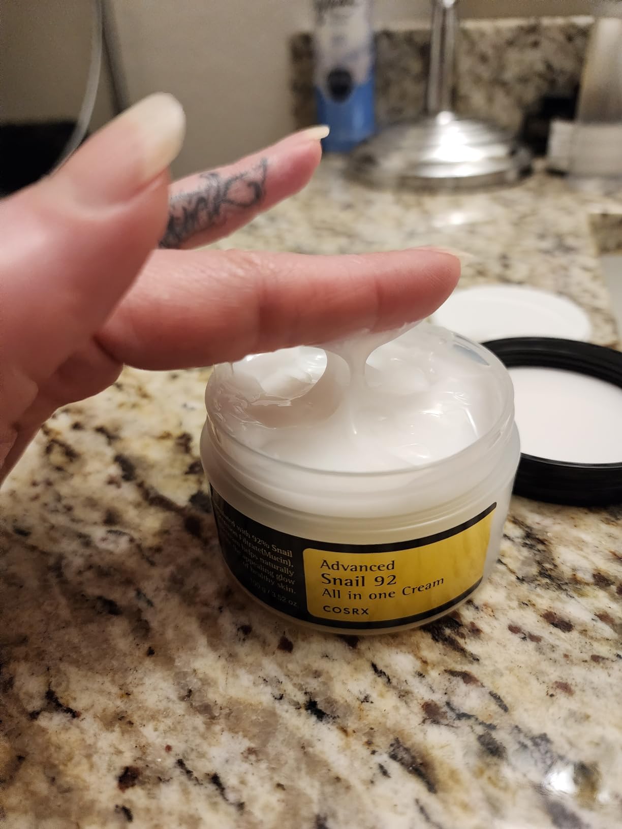 COSRX Snail Mucin 92% Face Moisturizer for Soft & Glowy Skin, 3.52 oz. customer photo 2