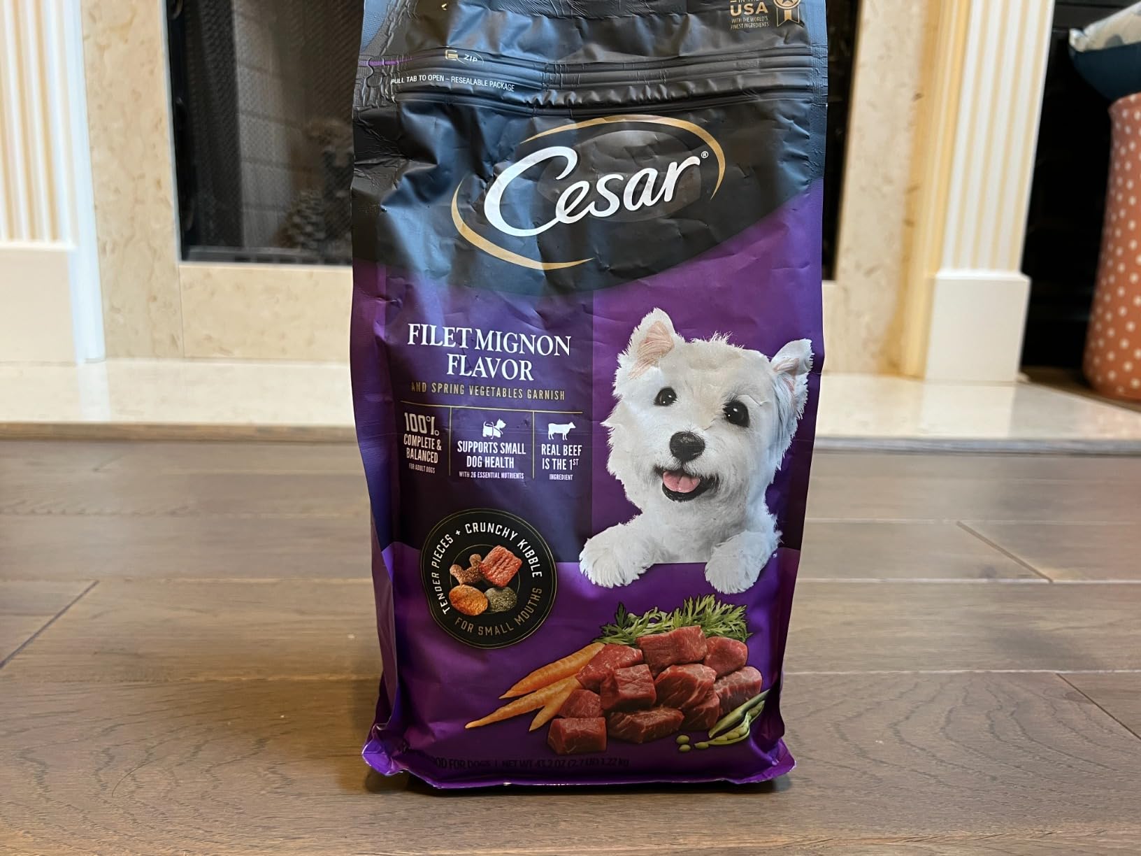 Cesar Small Breed Dry Dog Food, Filet Mignon & Spring Vegetable, 5 lb customer photo 2