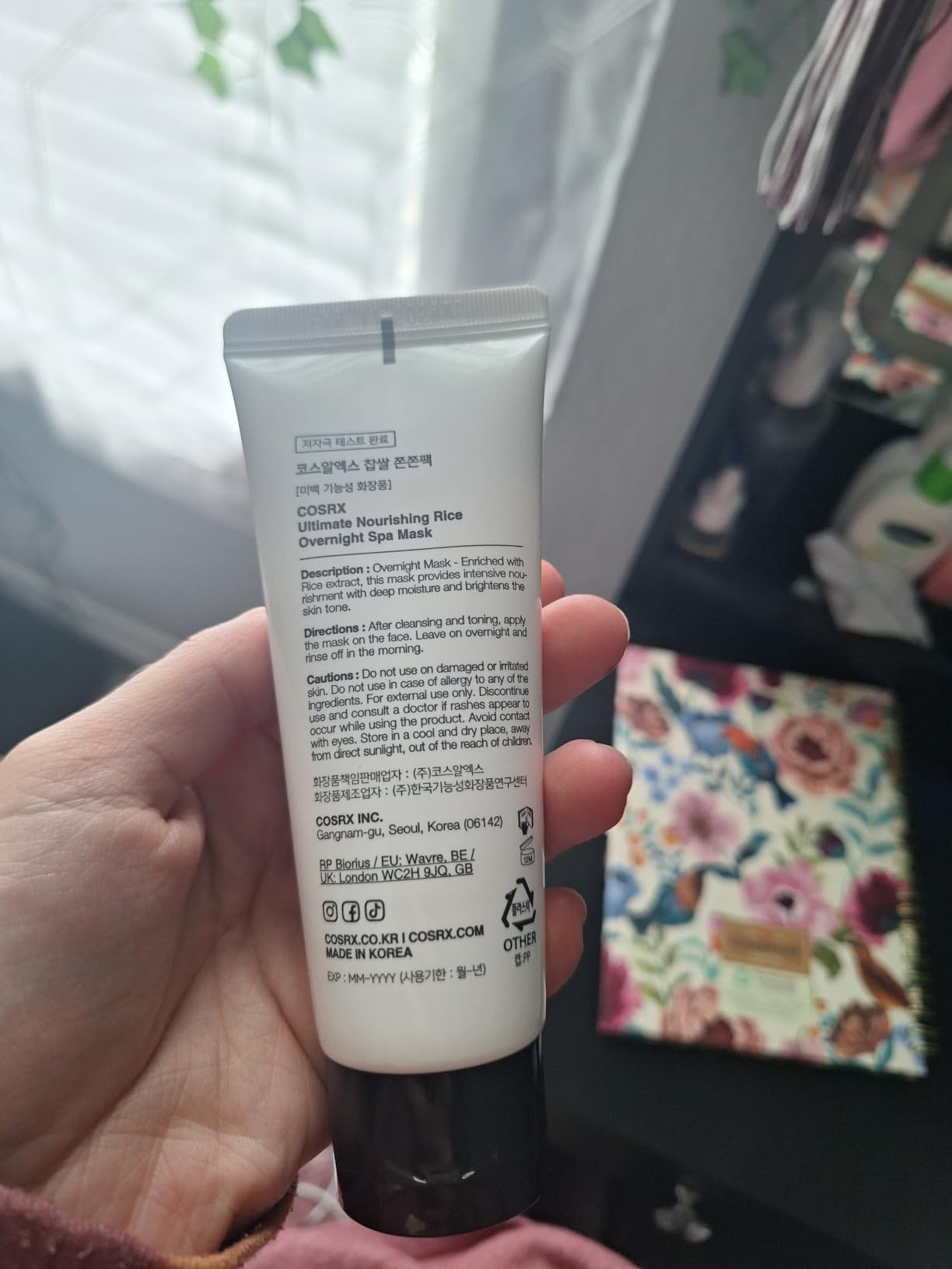 COSRX Ultimate Nourishing Rice Overnight Spa Mask, Niacinamide, 2.02fl.oz customer photo 1