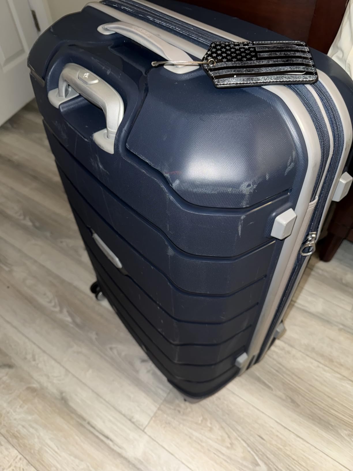 Samsonite Freeform 2-Piece Luggage Set - Carry-On & Large Checked Luggage with Dual Spinner Wheels - Durable Polypropylene Hardshell - TSA Lock, Airline-Approved - Expandable Hard Shell – Black customer photo 2
