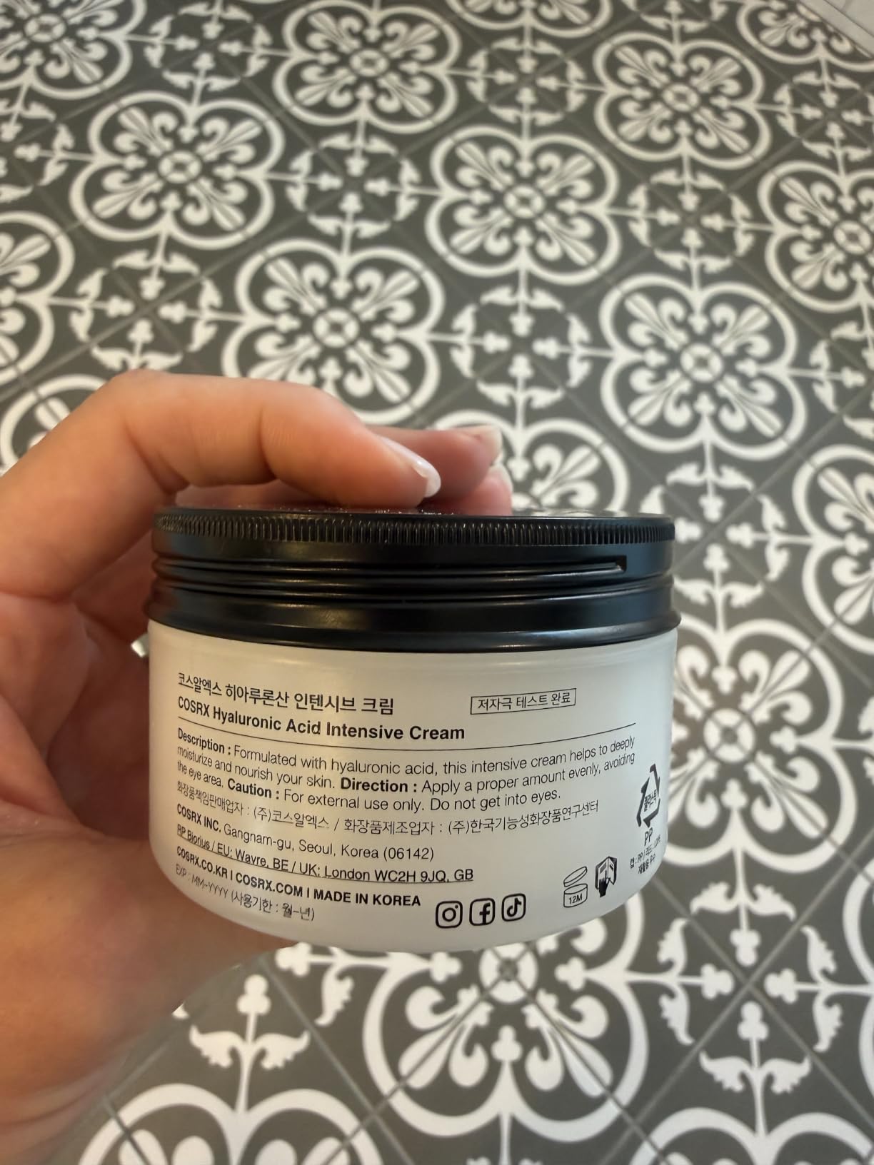 COSRX Hyaluronic Acid Cream, Daily Moisturizer for Sensitive Skin, 3.52 oz customer photo 2
