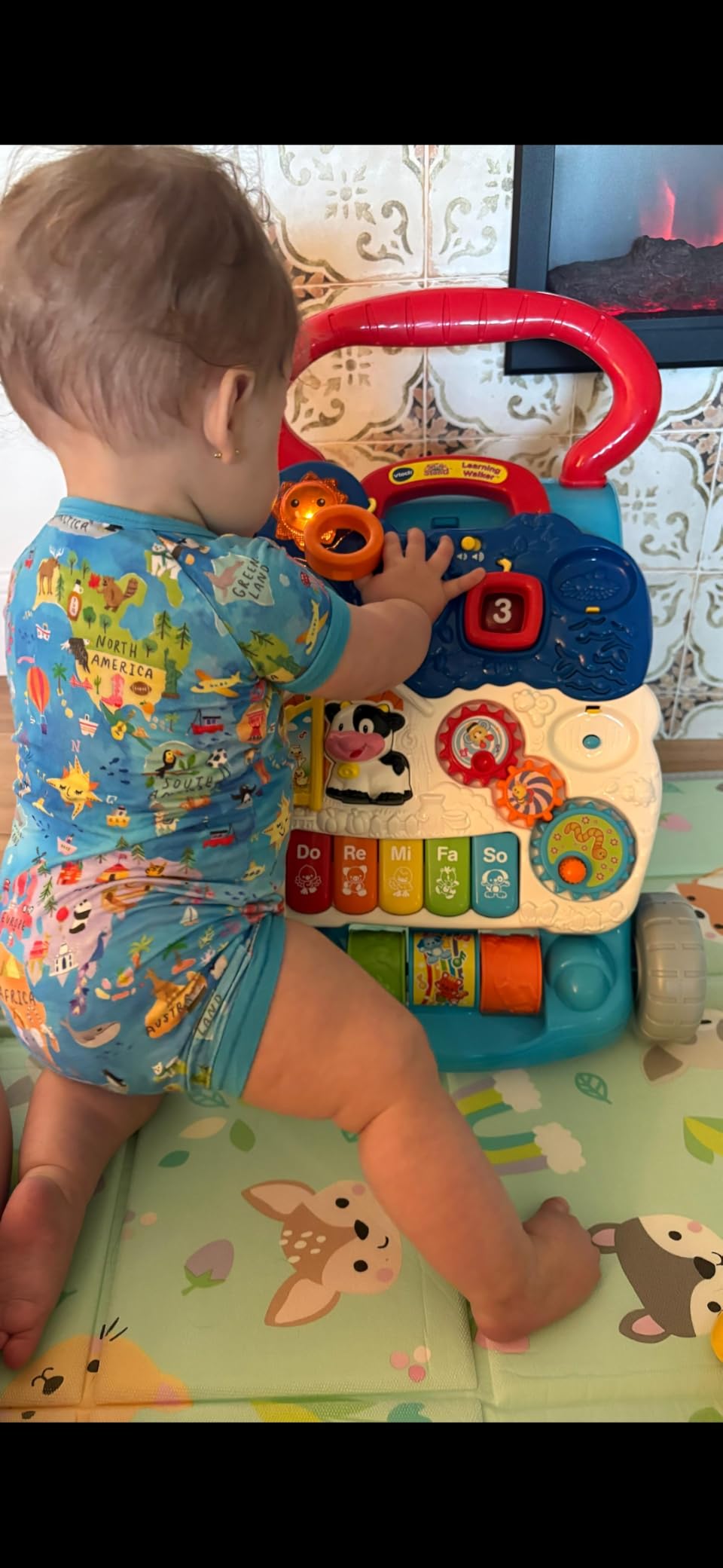 VTech Sit-to-Stand Learning Walker (Frustration Free Packaging), Blue customer photo 2