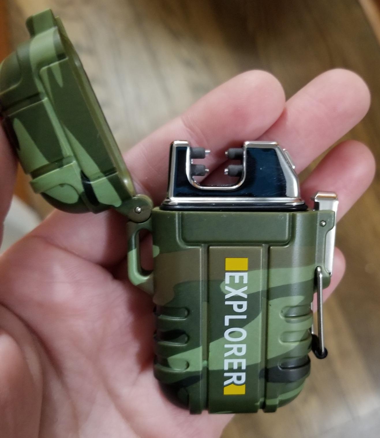 Electric Dual Arc Lighter Mens Stocking Stuffers Camping Gadgets Gifts Men customer photo 1