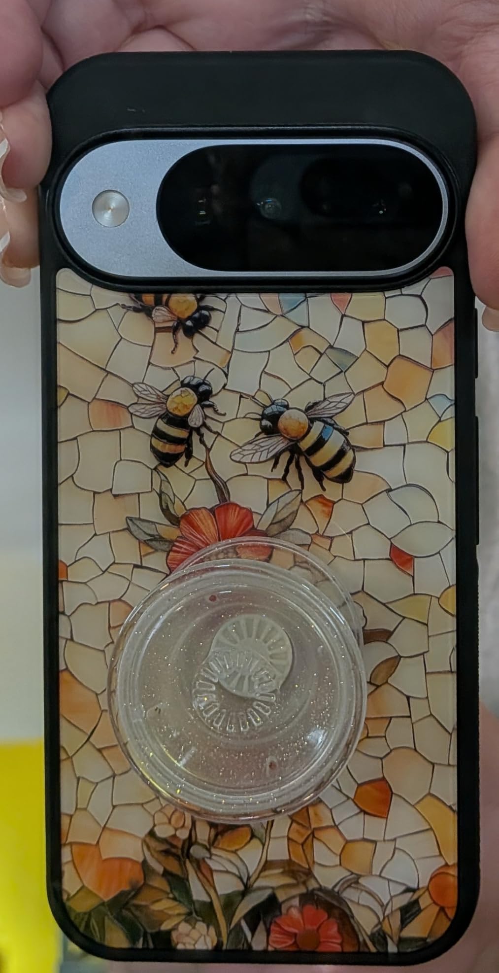 PopSockets Adhesive Phone Grip, Holder- Black customer photo 1