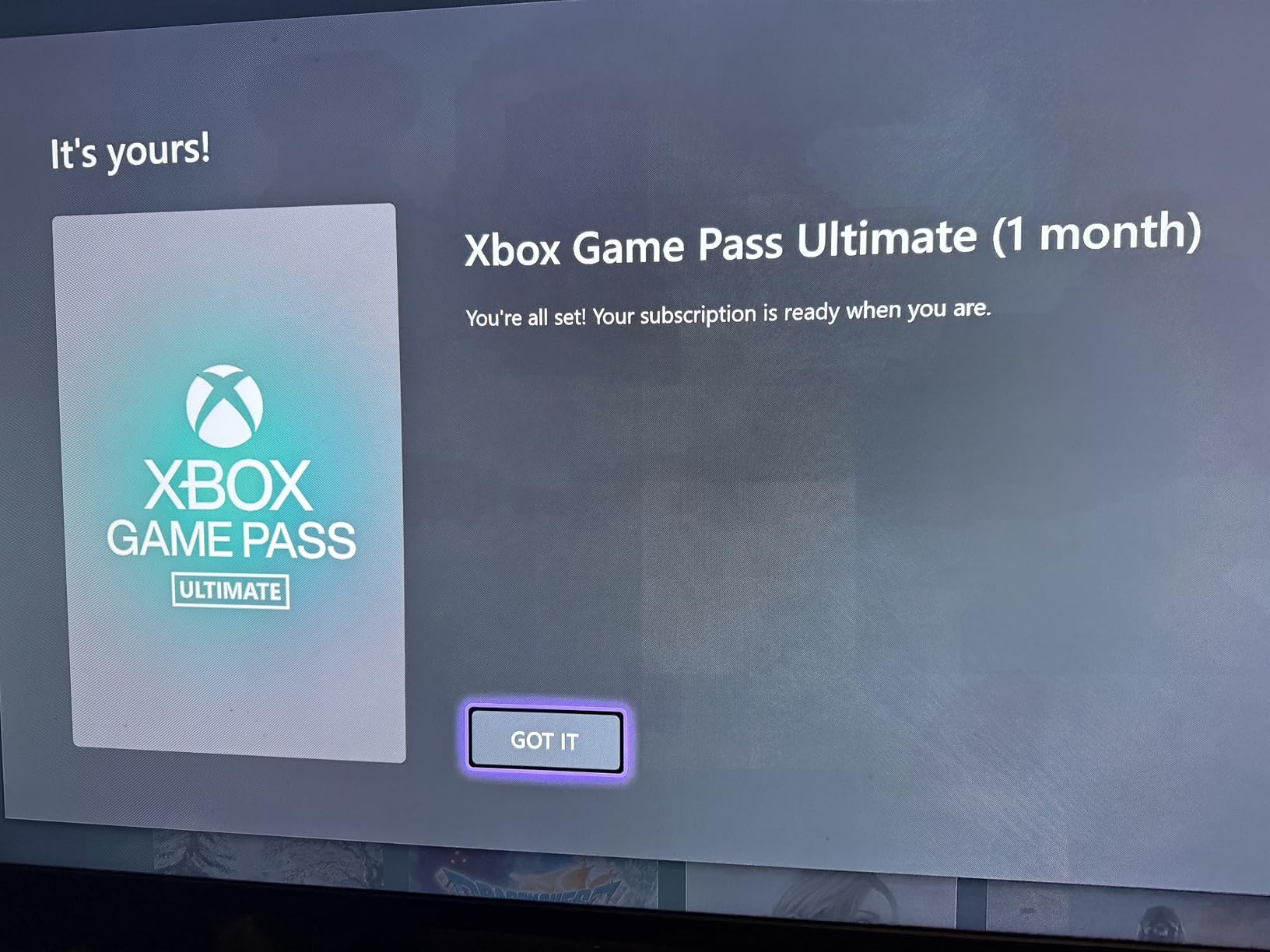 Xbox Game Pass Ultimate – 1 Month Membership – Xbox Series X|S, Xbox One, Windows, Cloud Gaming Devices [Digital Code] customer photo 1