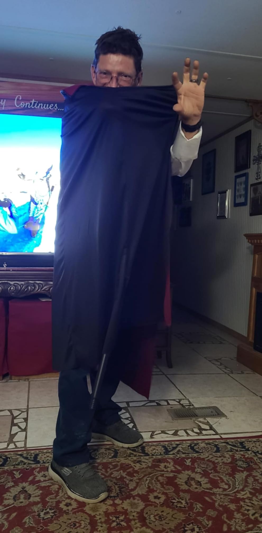 Spooktacular Creations Halloween Men Vampire Costume,Halloween Men's Vampire Cape, Dracula Costume Men customer photo 1