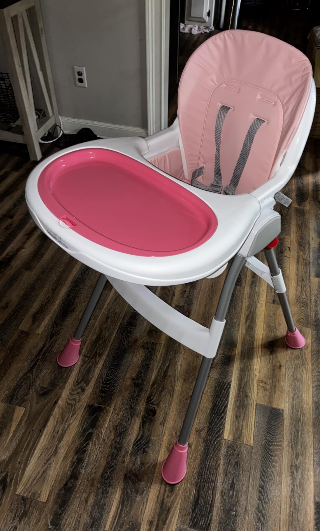 Dream On Me TableTalk 2-in-1 Convertible High Chair, 5-Point Harness, Pink customer photo 1