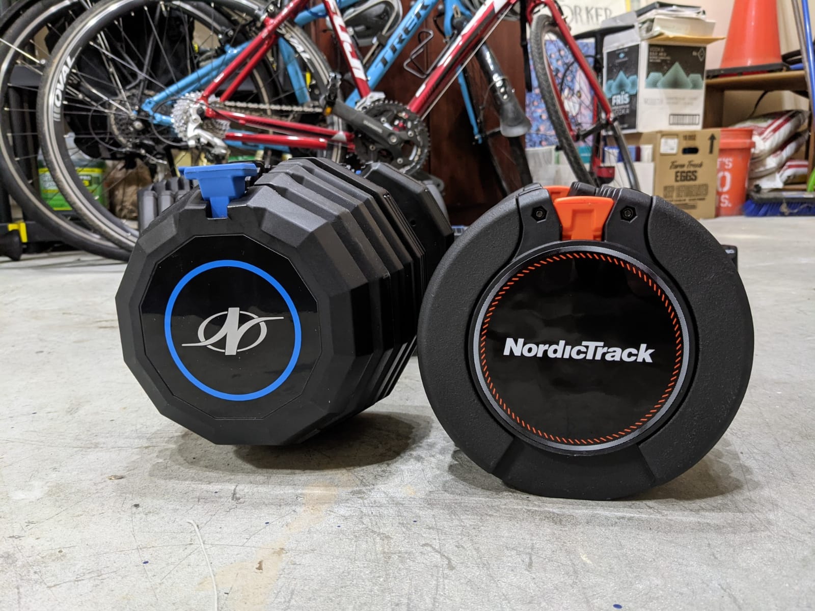NordicTrack 55 lb Select-a-Weight Dumbbell Pair, Includes 1 Month iFIT Train Membership customer photo 2