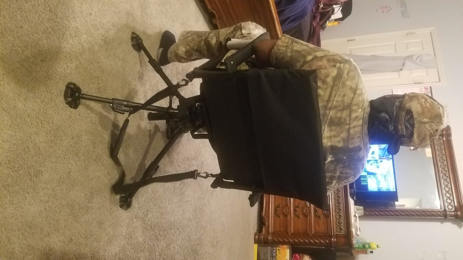 TIDEWE Hunting Chair with Seat Cover, 360° Silent Swivel Seat customer photo 2