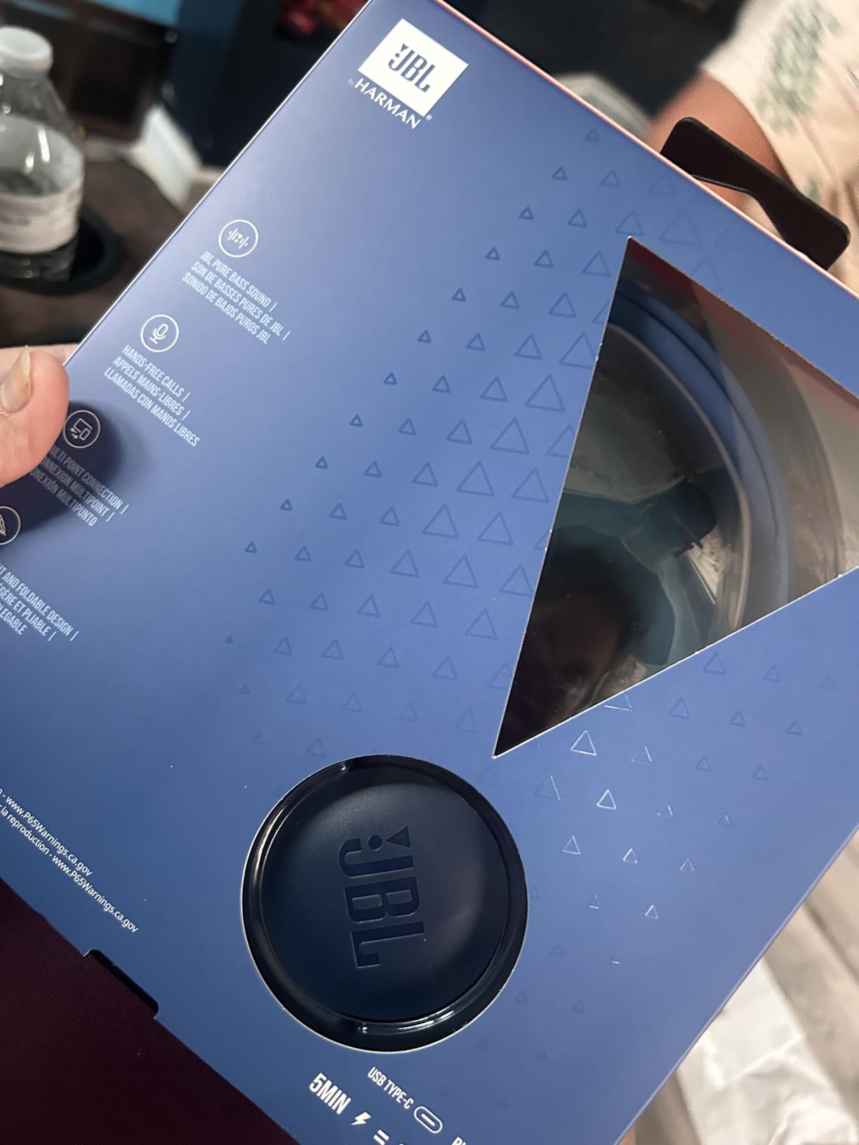 JBL Tune 510BT - Bluetooth headphones with up to 40 hours battery, microphone for call, foldable and comfortable, Android and iOs compatible (White) customer photo 2