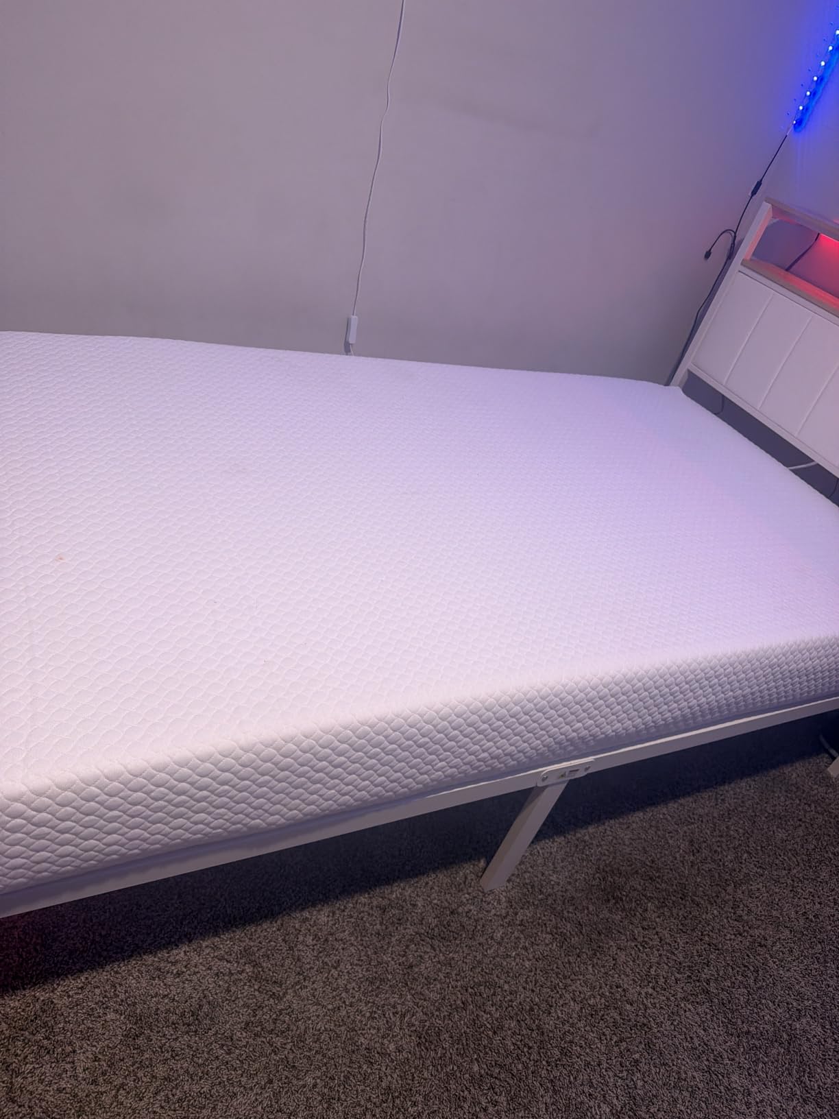 FDW | 8 Inch Twin Mattress | Medium Firm | Gel Memory Foam | White customer photo 1