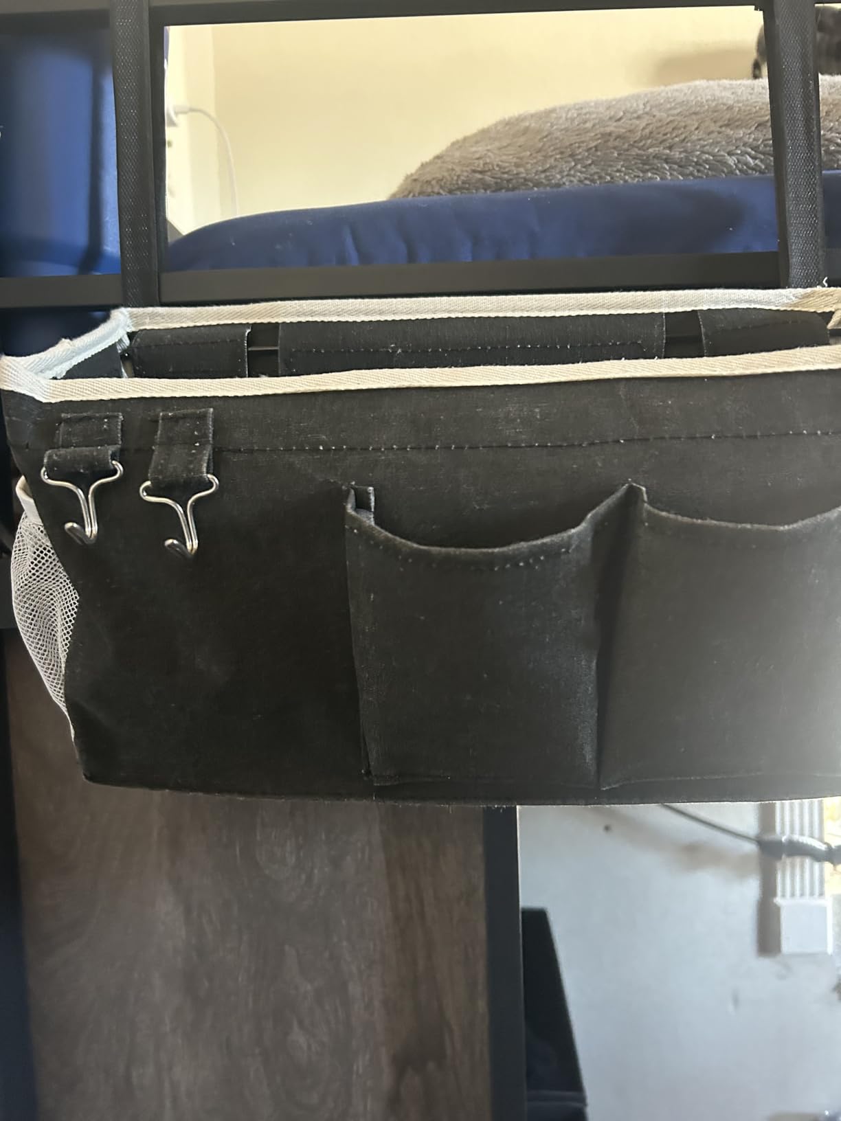Bedside Caddy Bedside Storage Bag for Headboards/Bunk Bed customer photo 2