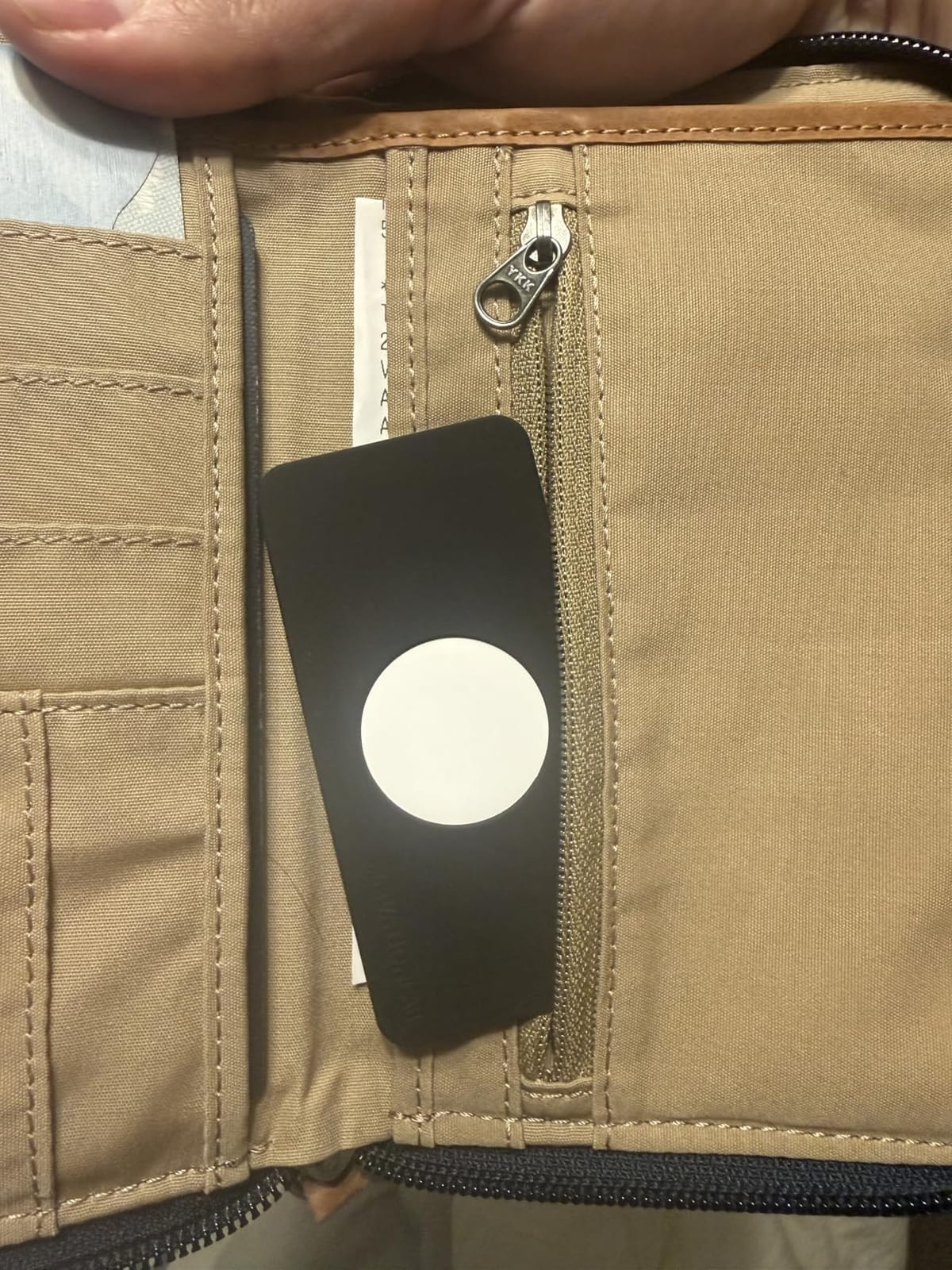 TagVault™ AirTag Wallet Holder - The Thinnest AirTag Wallet Card Insert | Flexible, Stays Hidden, Patent Pending | Elevation Lab customer photo 1