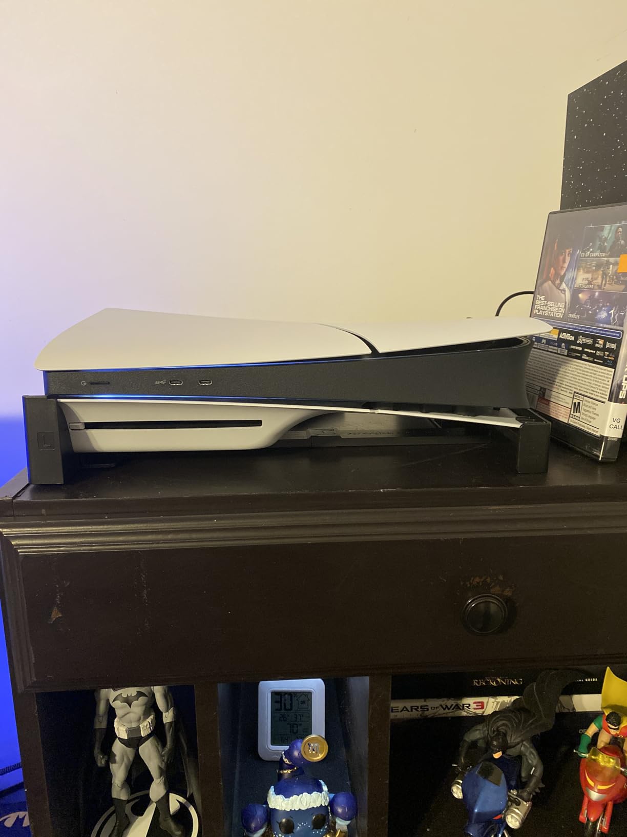 OIVO PS5/Slim/Pro Horizontal Stand for Disc & Digital Console, Stable PS5 Accessories Base Stand with Upgraded Support Rods on Bottom & Scalable Design for PlayStation 3 Skins customer photo 2