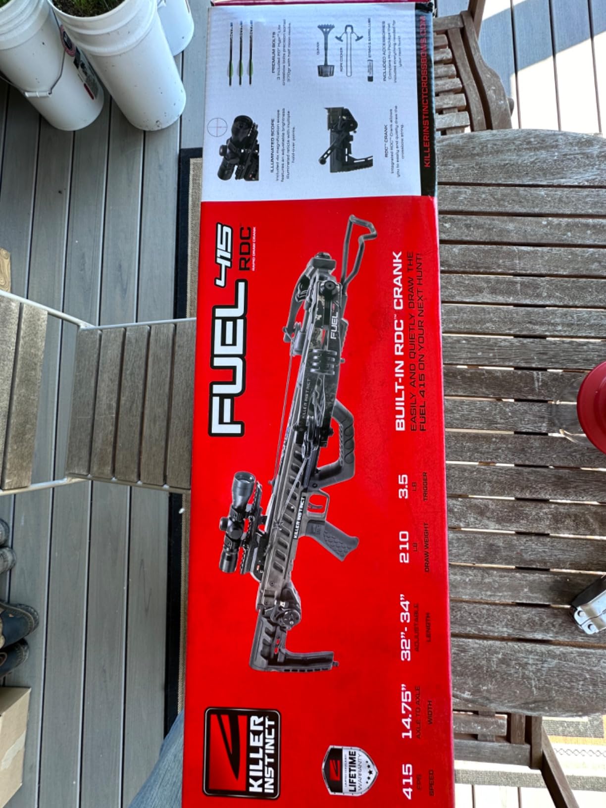 Killer Instinct KILLER INSTINCT Hunting Active Fuel 415 Crossbow w/Scope 2106 customer photo 2