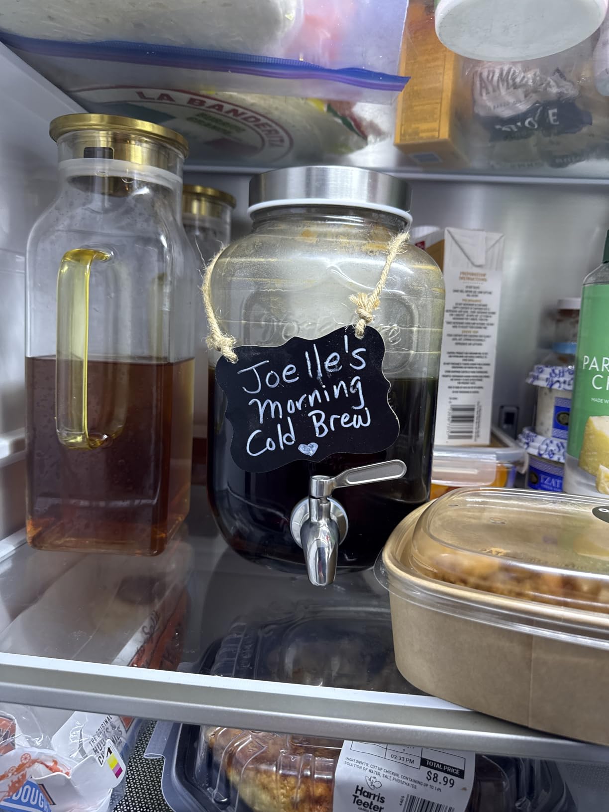 1 Gallon Cold Brew Coffee Maker - 3rd Generation Fine Mesh Filter - Stainless Steel Spigot - Extra Thick Large Glass Mason Jar Drink Dispenser Carafe, Iced Coffee Maker & Sun Tea Pitcher with Infuser. customer photo 1