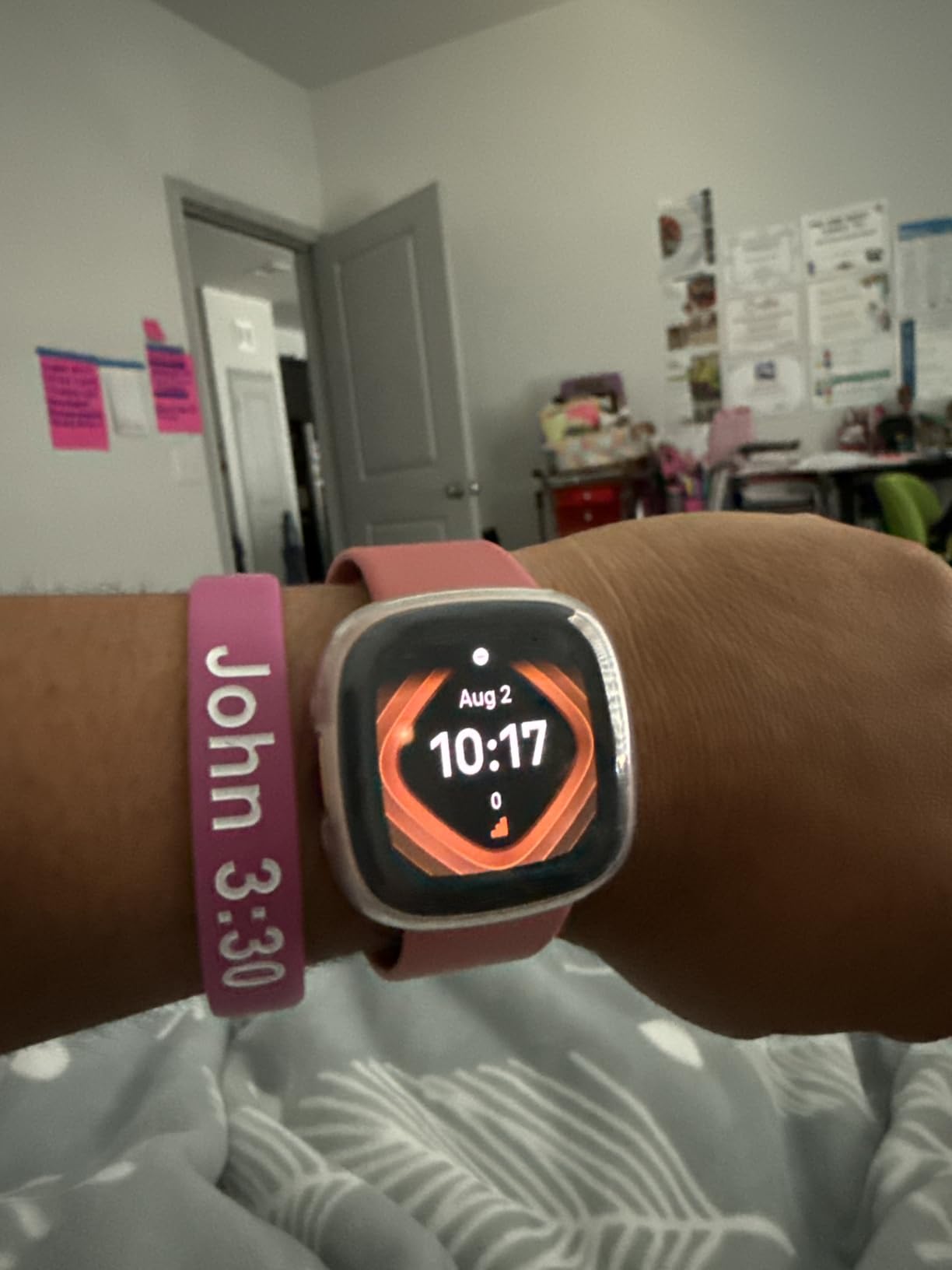 Google Fitbit Versa 4 Fitness Smartwatch, - Waterfall Blue/Platinum customer photo 2