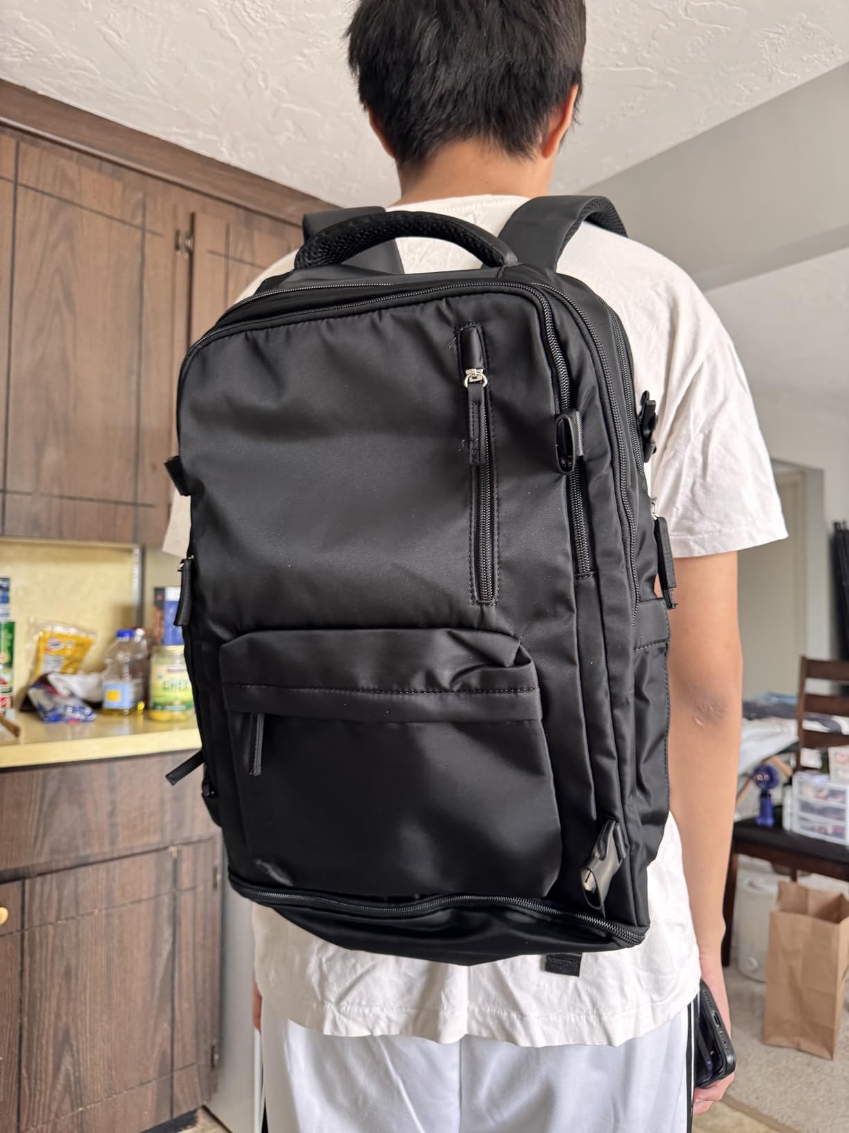 VGCUB Carry on Travel Backpack for Women Men Large Laptop Gym Work Frontier Airlines Personal Item Bag Business Airport Lightweight Backpack Flight Approved Mochilas de Viaje Black customer photo 1