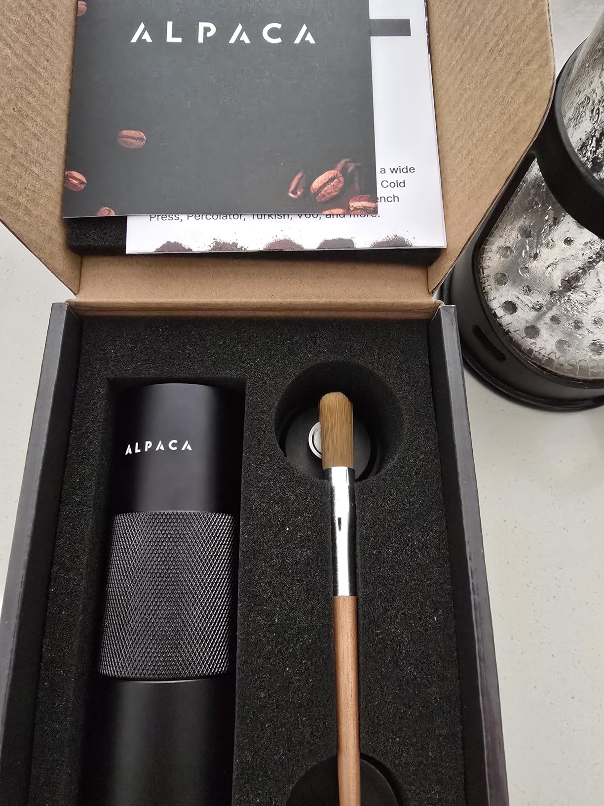 Manual Coffee Grinder, Adjustable Conical Burr, Espresso - Alpaca Ventures customer photo 1