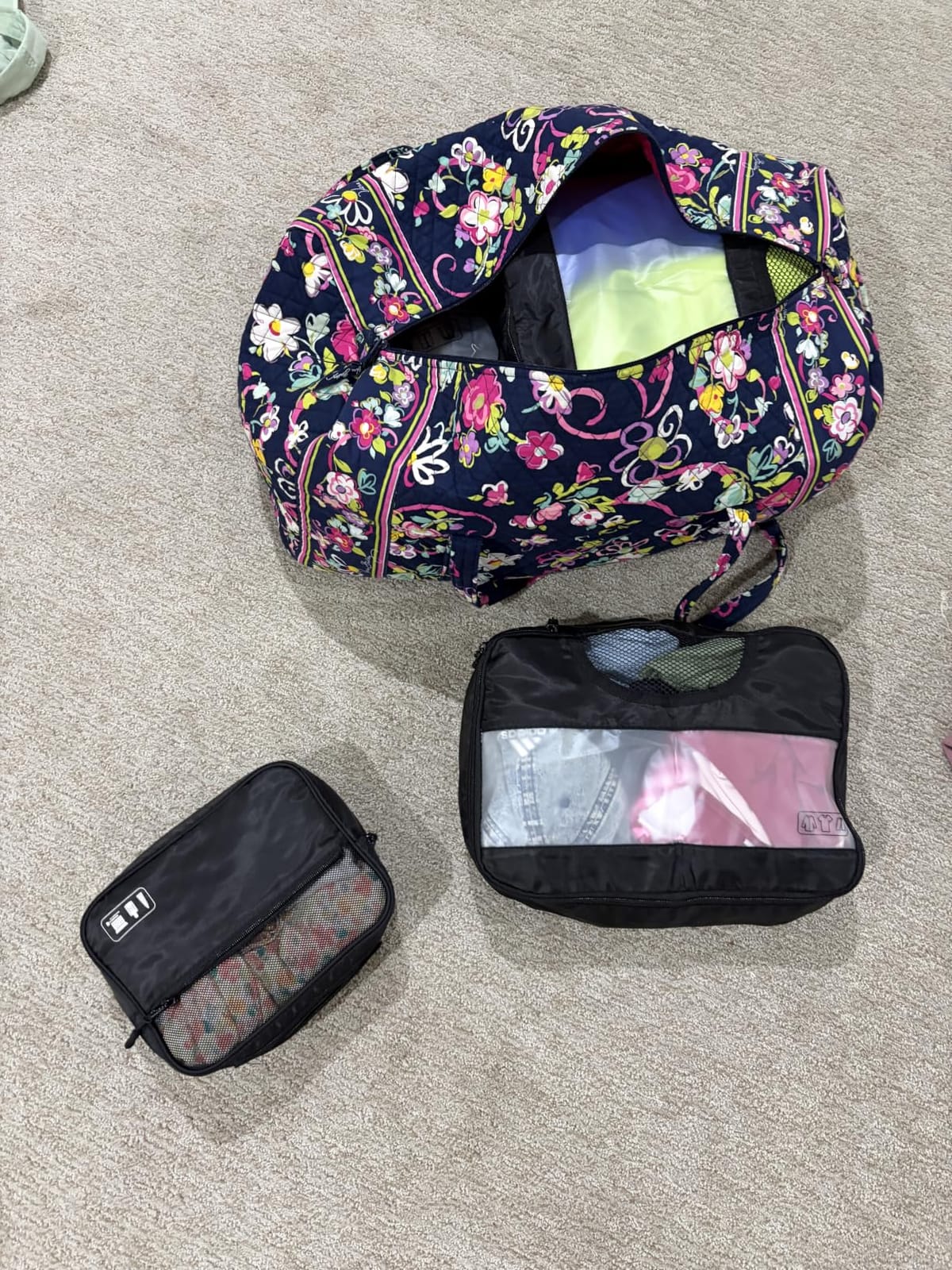 Veken 8 Set Packing Cubes for Travel Essentials,Anti-Wrinkle Buckled Suitcase Organizer for Shoe & Toiletry Bag,Carry On Luggage Bag with 99+ Count Mesh Holes for Airplane & College Dorm Accessories customer photo 1