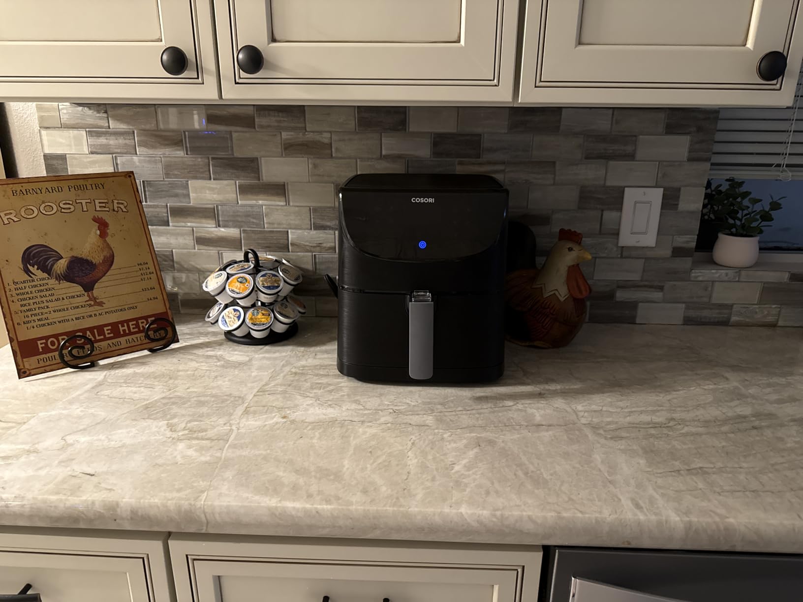 COSORI Pro Gen 2 Air Fryer 5.8QT, Upgraded Version with Stable Performance & Sleek New Look, 13 One Touch Functions, 100 Paper & 1100 Online Recipes, Dishwasher-Safe Detachable Square Basket, Black customer photo 2