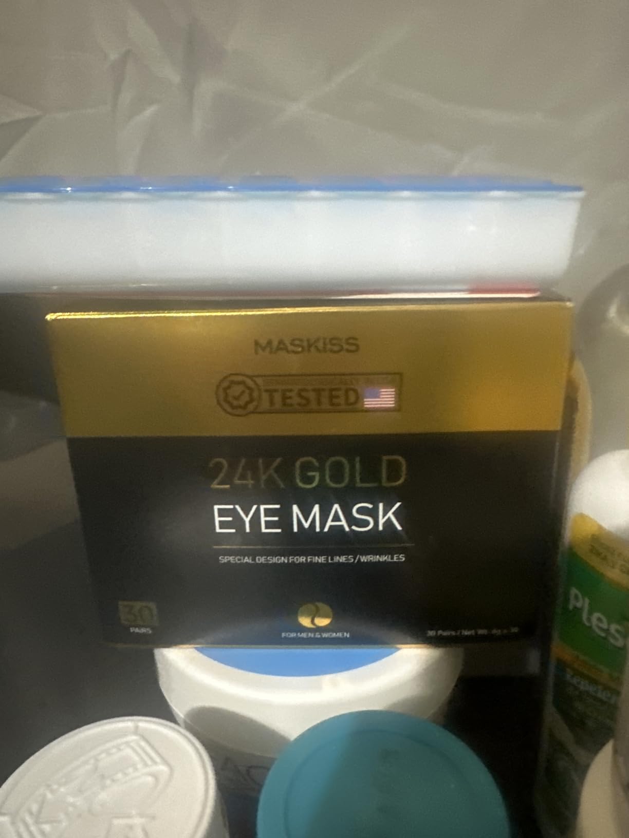 Maskiss 24k Gold Under Eye Patches (25 Pairs), eye mask, Collagen Skin Care Products, Eye Patches for Puffy Eyes, eye masks for dark circles and puffiness customer photo 1