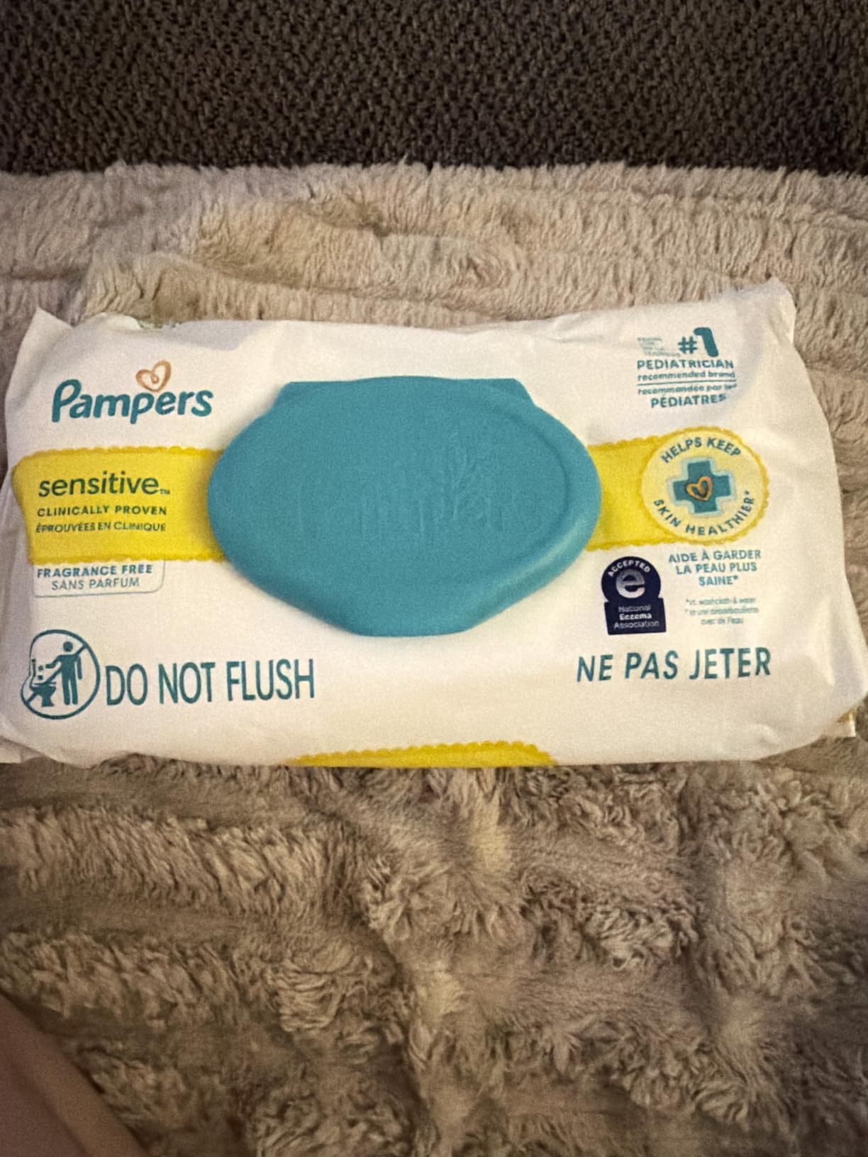 Pampers Sensitive Baby Wipes, Unscented, Fragrance Free, Clinically Proven, Water Based, Hypoallergenic, Multi-Use, Hand Wipes, 1008 Wipes Total (18X Flip-Top Packs) customer photo 1