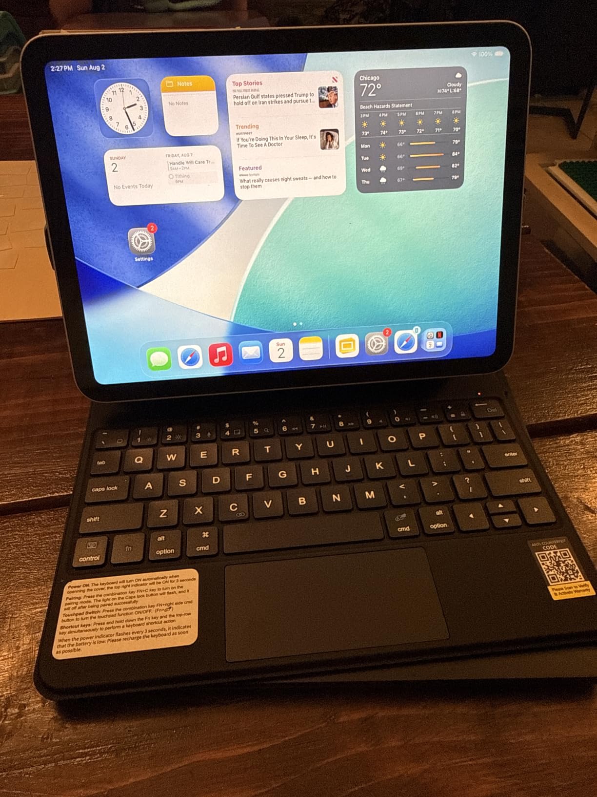 runelk Keyboard Case for iPad 10th Generation 2022 & 11th (A16, 2025) – Magic-Style Keyboard with Multi-Touch Trackpad – Floating Cantilever Stand – Magnetic Case for iPad 10.9 inch 10th / 11th Gen. customer photo 2
