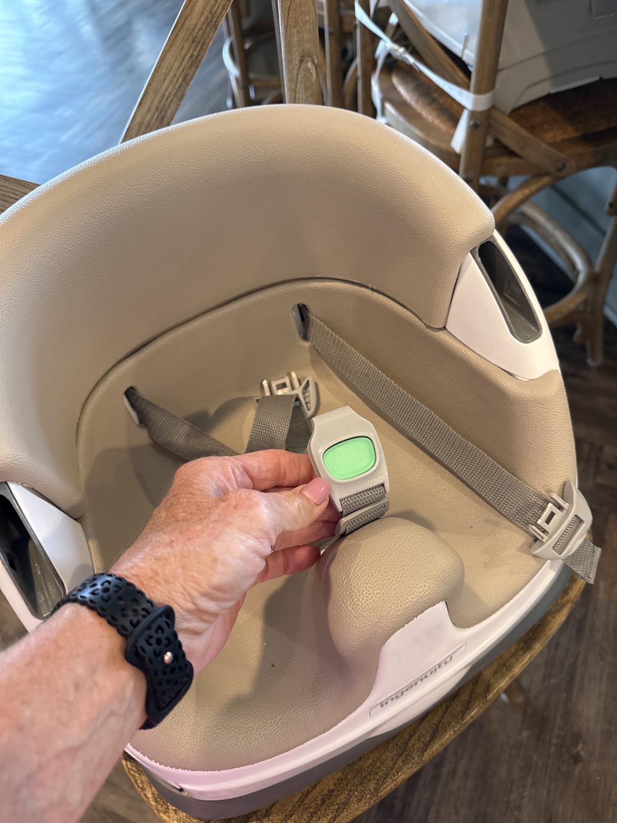 Ingenuity Baby Base 2-in-1 Booster Feeding and Floor Seat with Tray customer photo 2