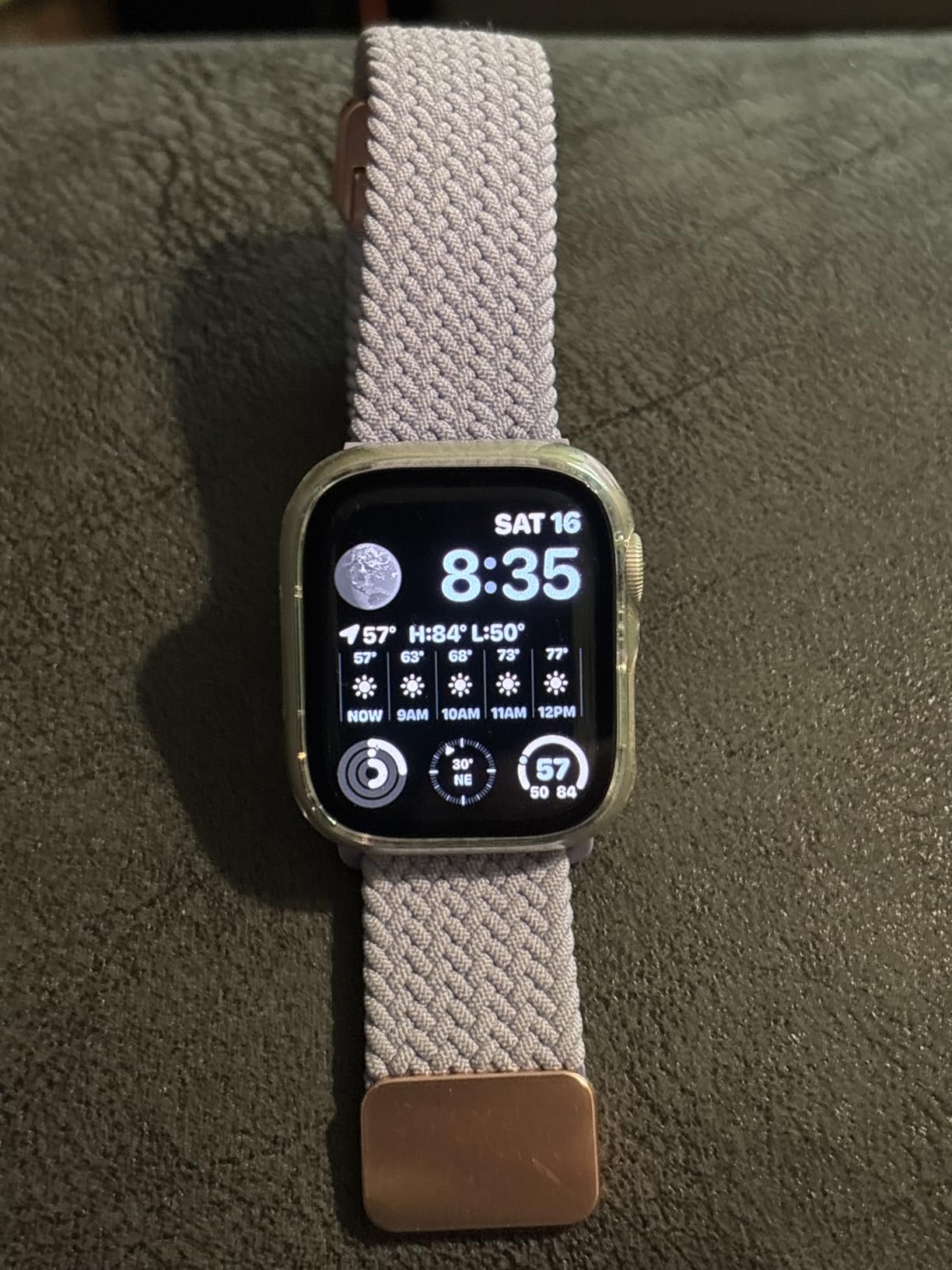 Apple Watch Series 8 [GPS, 41mm] - Starlight Aluminum Case with Starlight Sport Band, S/M (Renewed) customer photo 2