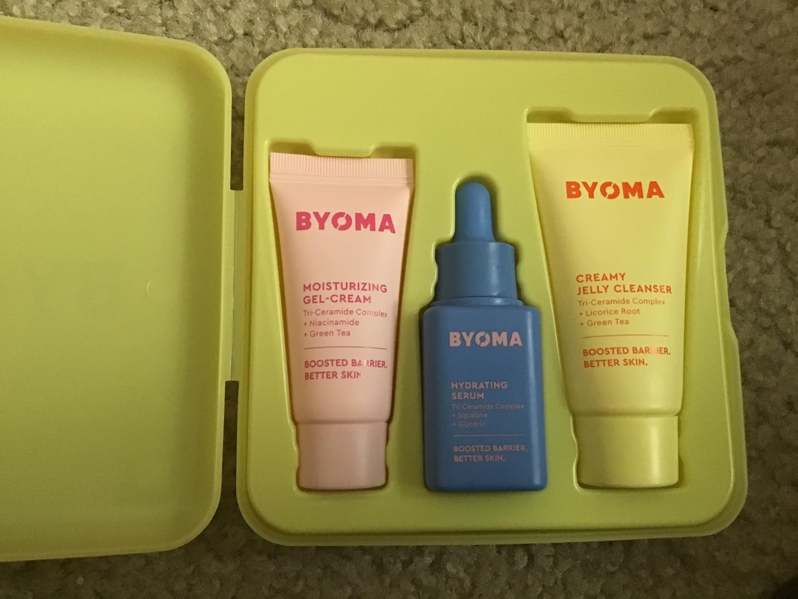 BYOMA So Hydrated Travel Size Gift Set - Skincare Minis (30ml, 15ml, 15ml) customer photo 1