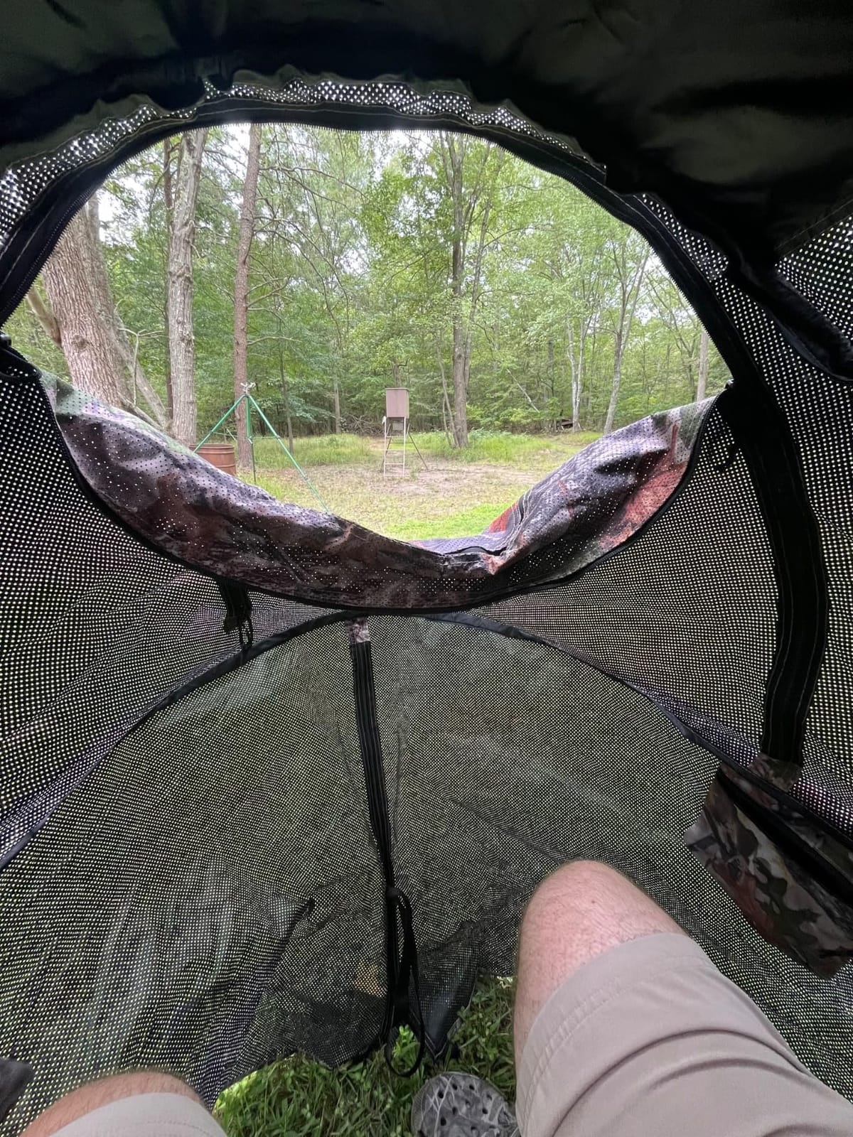 Hunting Blind,Hunting Chair Ground Blind,See Through Deer Blinds,Portable Camouflage Pop Up Blinds customer photo 1