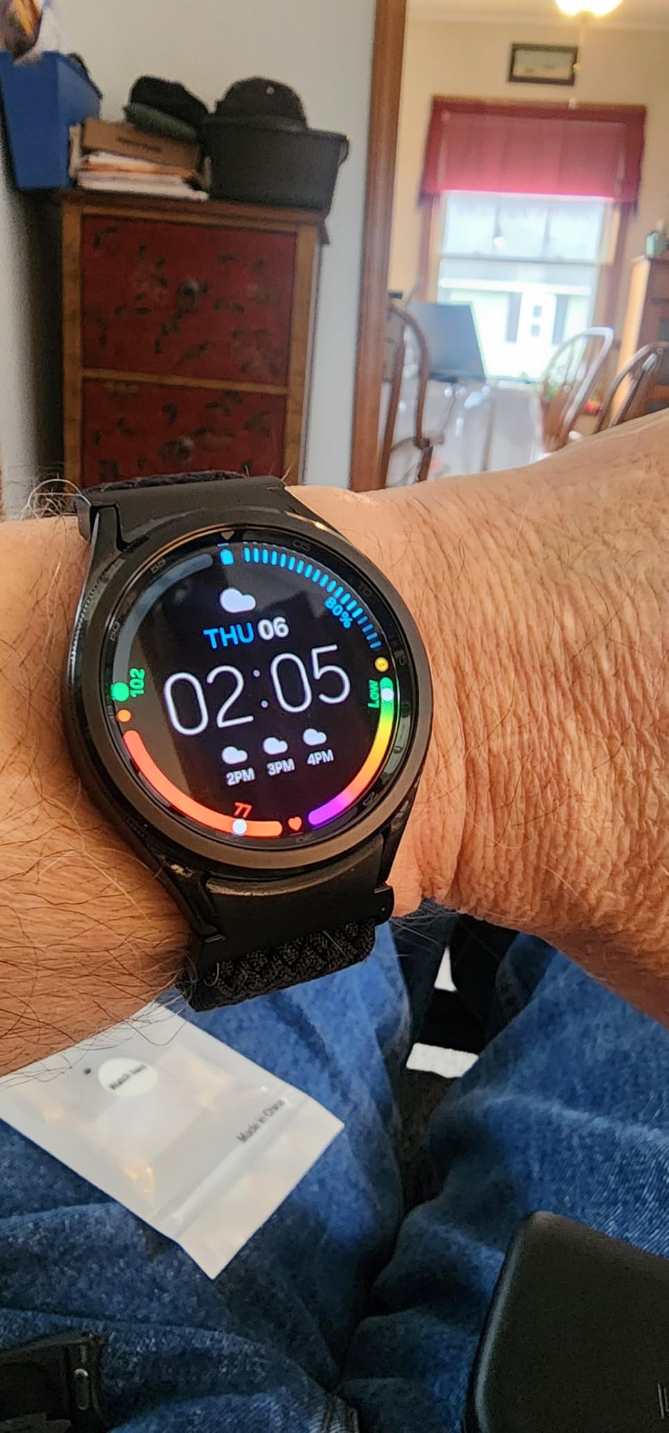 Samsung Galaxy Watch 6 Classic 43mm Bluetooth Smartwatch, Rotating Bezel, Fitness Tracker, Personalized HR Zones, Advanced Sleep Coaching, Heart Monitor, BIA Sensor, Health Insights, US Version, Black customer photo 1