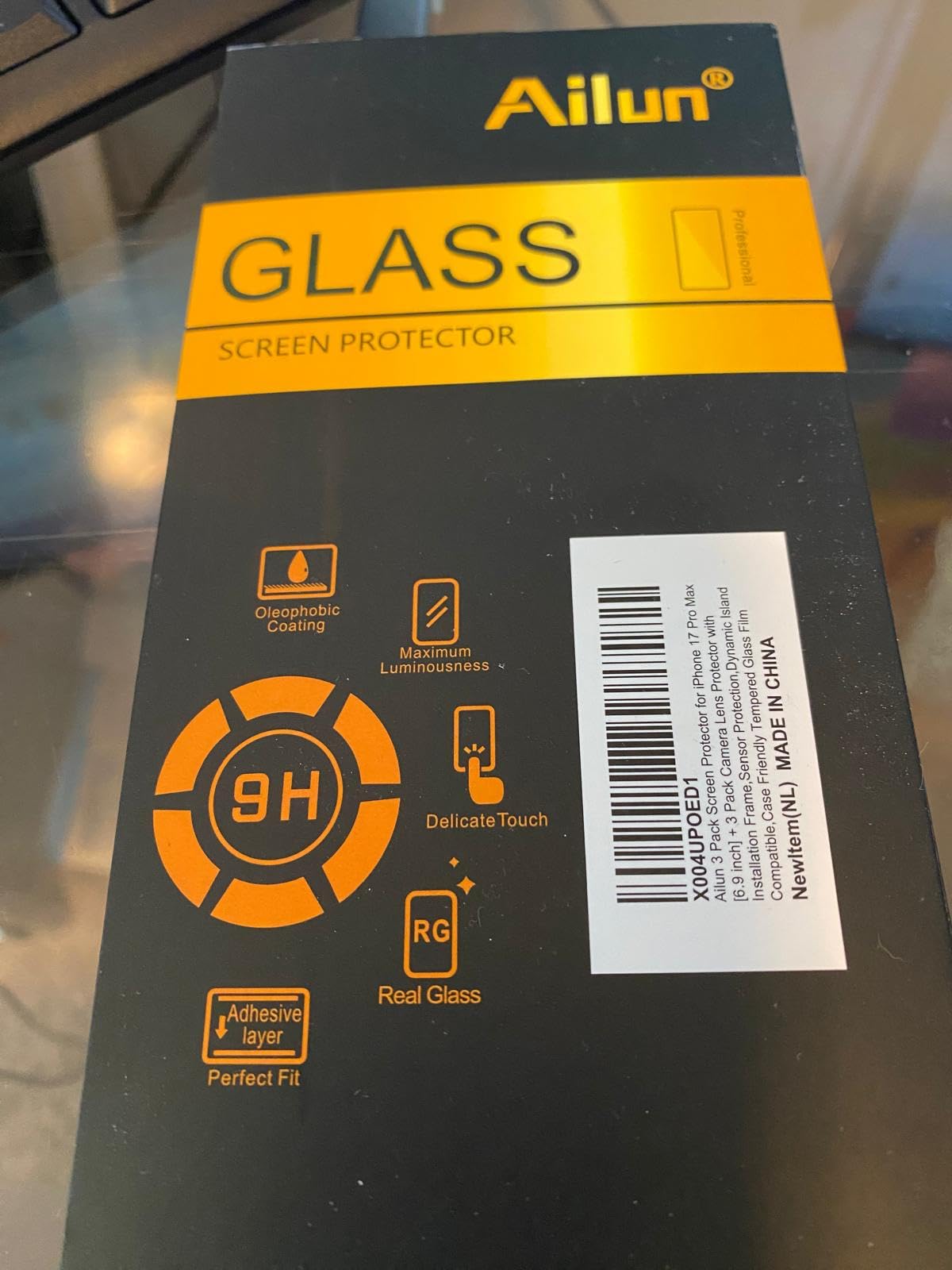 Ailun Screen Protector + Camera Lens Protector for iPhone 15, 3+3 Pack customer photo 1