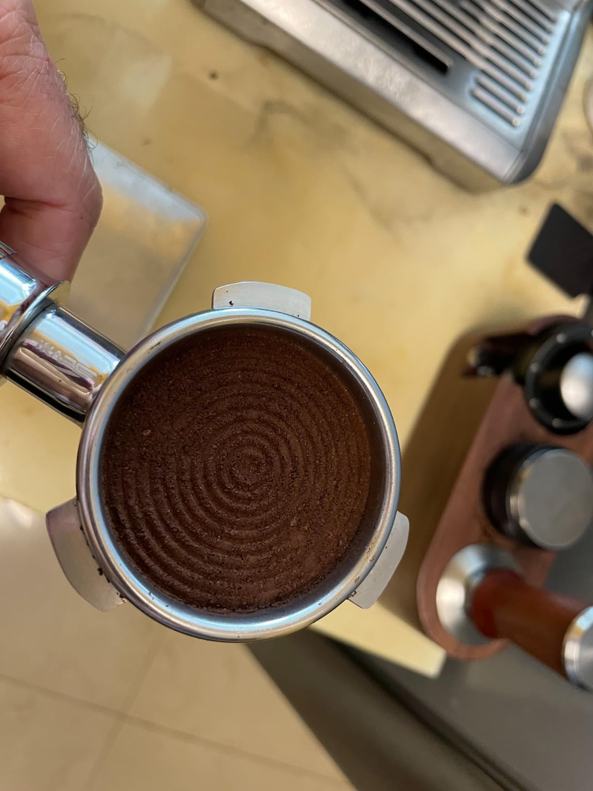 MATOW Spring Loaded Espresso Hand Tamper Fits 58mm Standard Portafilter customer photo 1