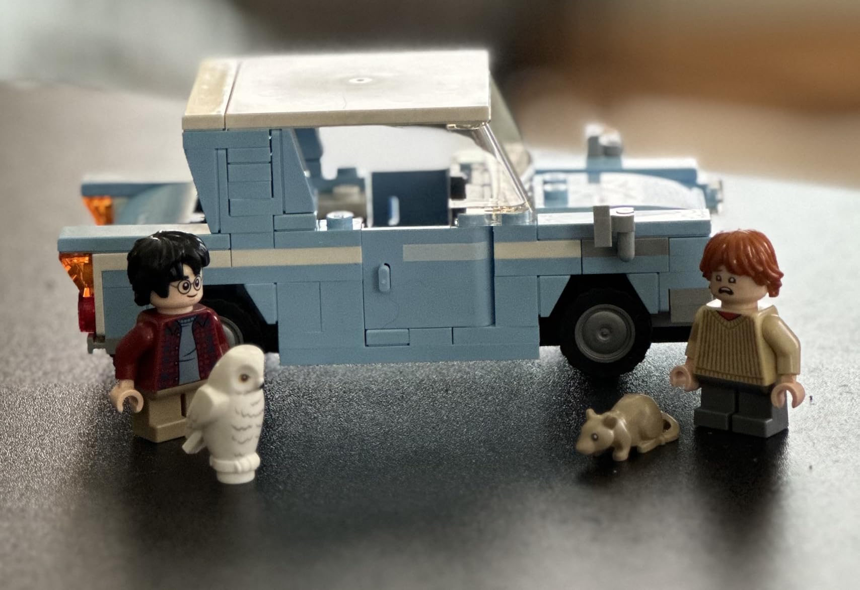 LEGO Harry Potter Flying Ford Anglia, Buildable Car Toy with 2 Minifigures for Role Play, Fantasy Playset for Kids, Harry Potter Car, Gift for Boys, Girls and Any Fan Ages 7 and Up, 76424 customer photo 1