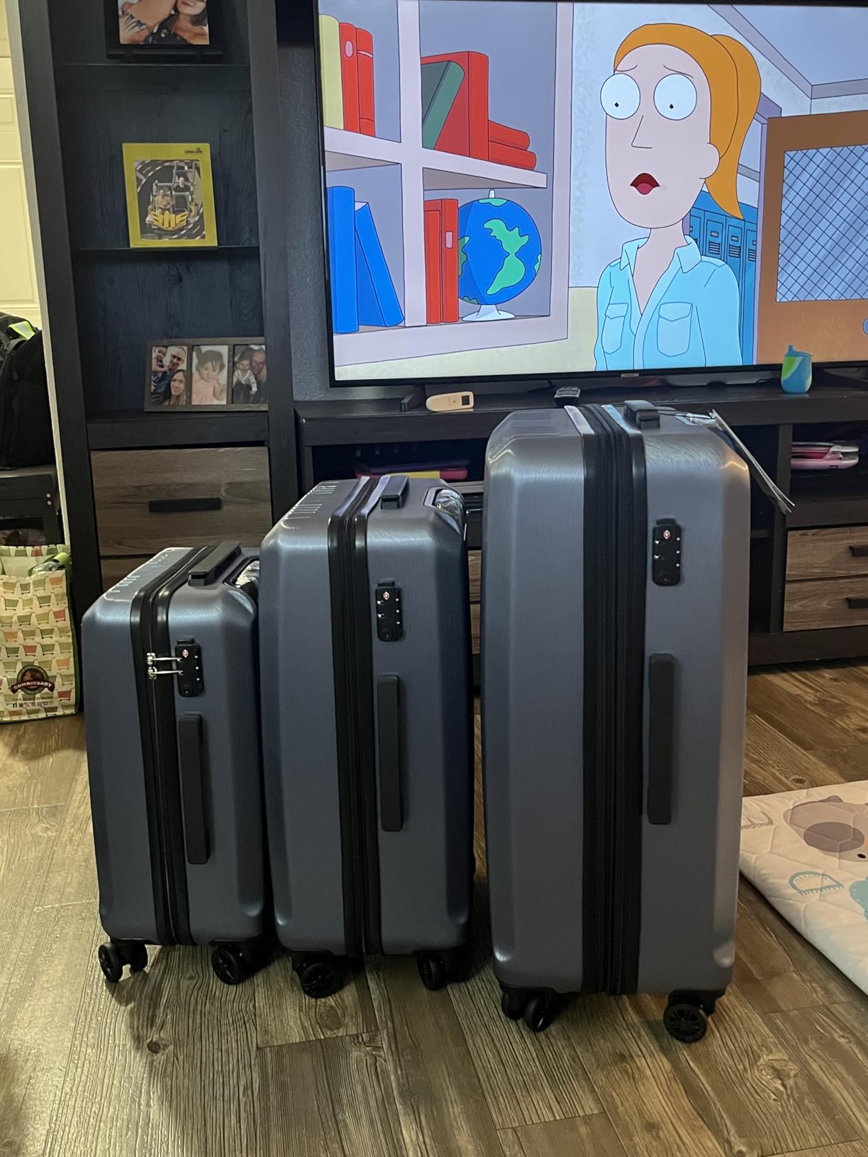 Coolife PC+ABS Hardshell Luggage, TSA Lock, Spinner Wheels, 3-Piece Set customer photo 1