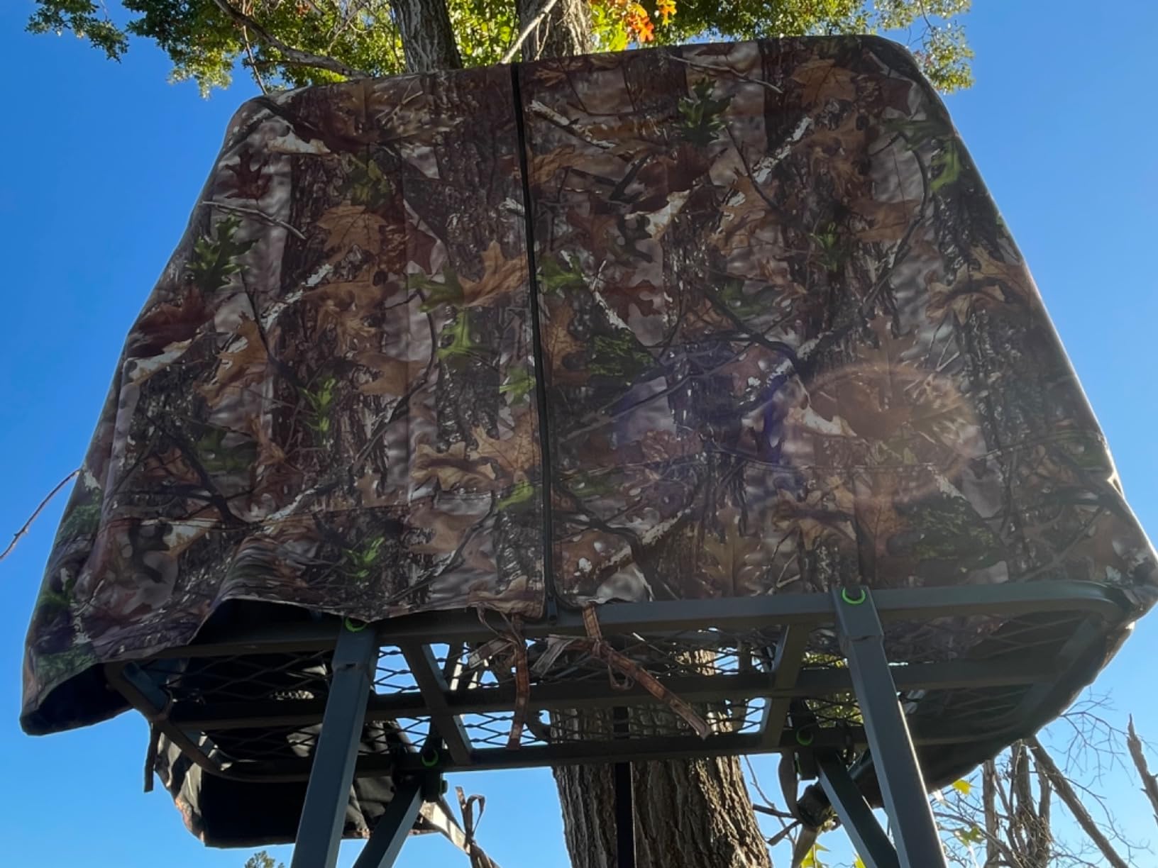 Hunting Tree Stand Camo Blinds Cover with Zipper(Frames Not Included) customer photo 2