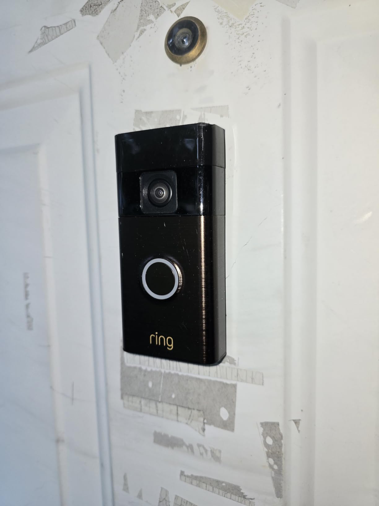 Like-New Ring Battery Doorbell, Home or business security with Head-to-Toe video, Live View with Two-Way Talk, and Motion Detection & Alerts, Venetian Bronze customer photo 1