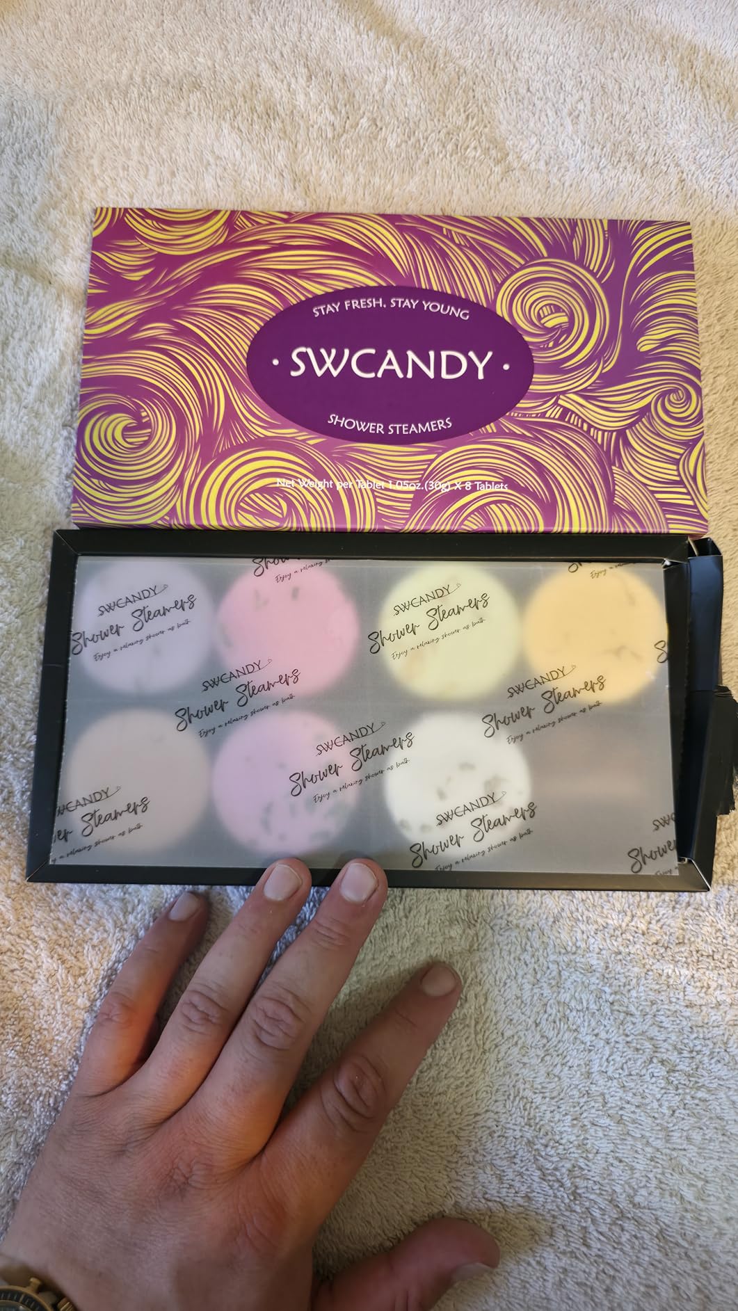 SWCANDY Shower Steamers Aromatherapy Gifts for Women 8 Pcs Shower Home Spa customer photo 2