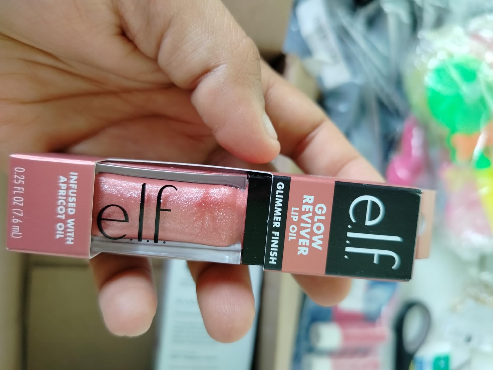 e.l.f. Glow Reviver Lip Oil, Tinted, Hydrating & Non-Sticky, Rose Envy customer photo 2
