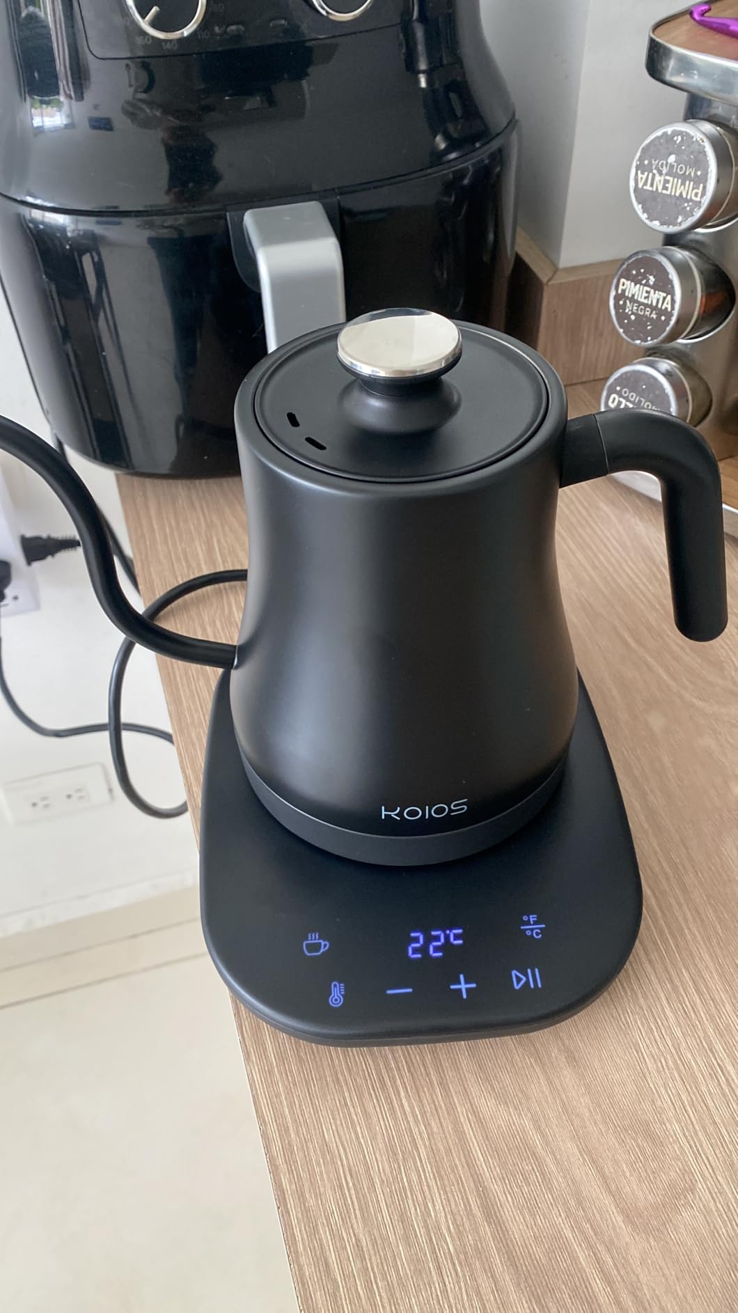 KOIOS Gooseneck Electric Kettle, ±1℉ Temp Control, Mute Mode, 4H Keep Warm customer photo 1