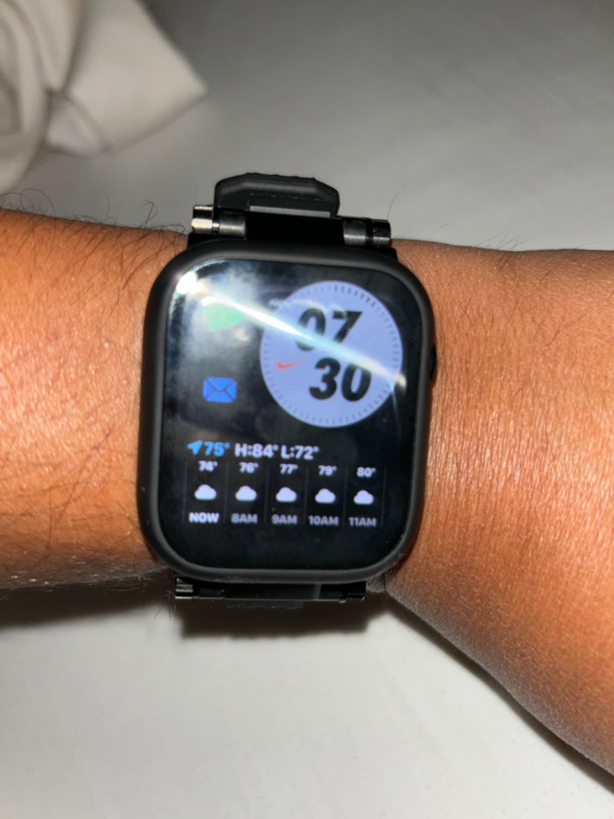 Apple Watch Series 9 (GPS + Cellular 45mm) Midnight Aluminum Case with Midnight Sport Band M/L (Renewed) customer photo 2