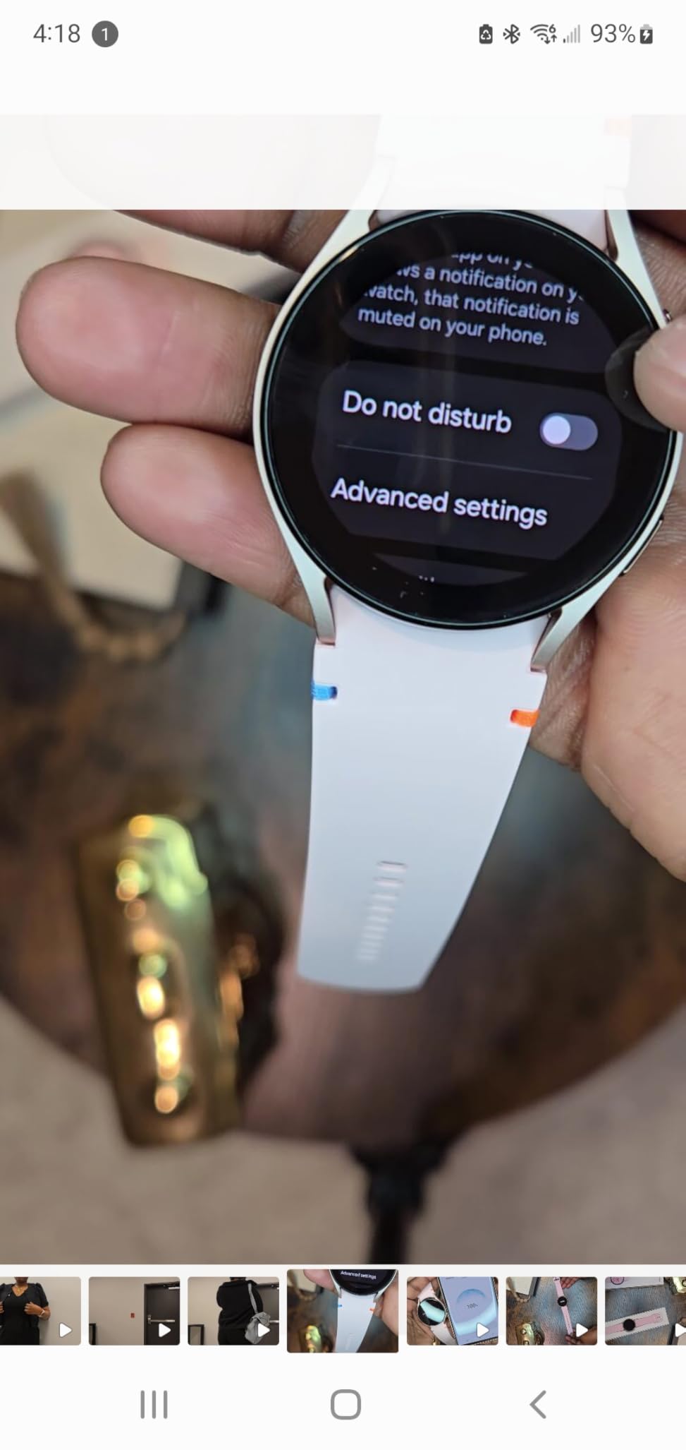 Samsung Galaxy Watch FE 40mm Bluetooth AI Smartwatch w/Fitness Tracking, BIA Sensor, Personalized HR Zones, Heart Rate Tracker, Sleep Monitor, 2024, Silver [US Version, 1Yr Manufacturer Warranty] customer photo 1