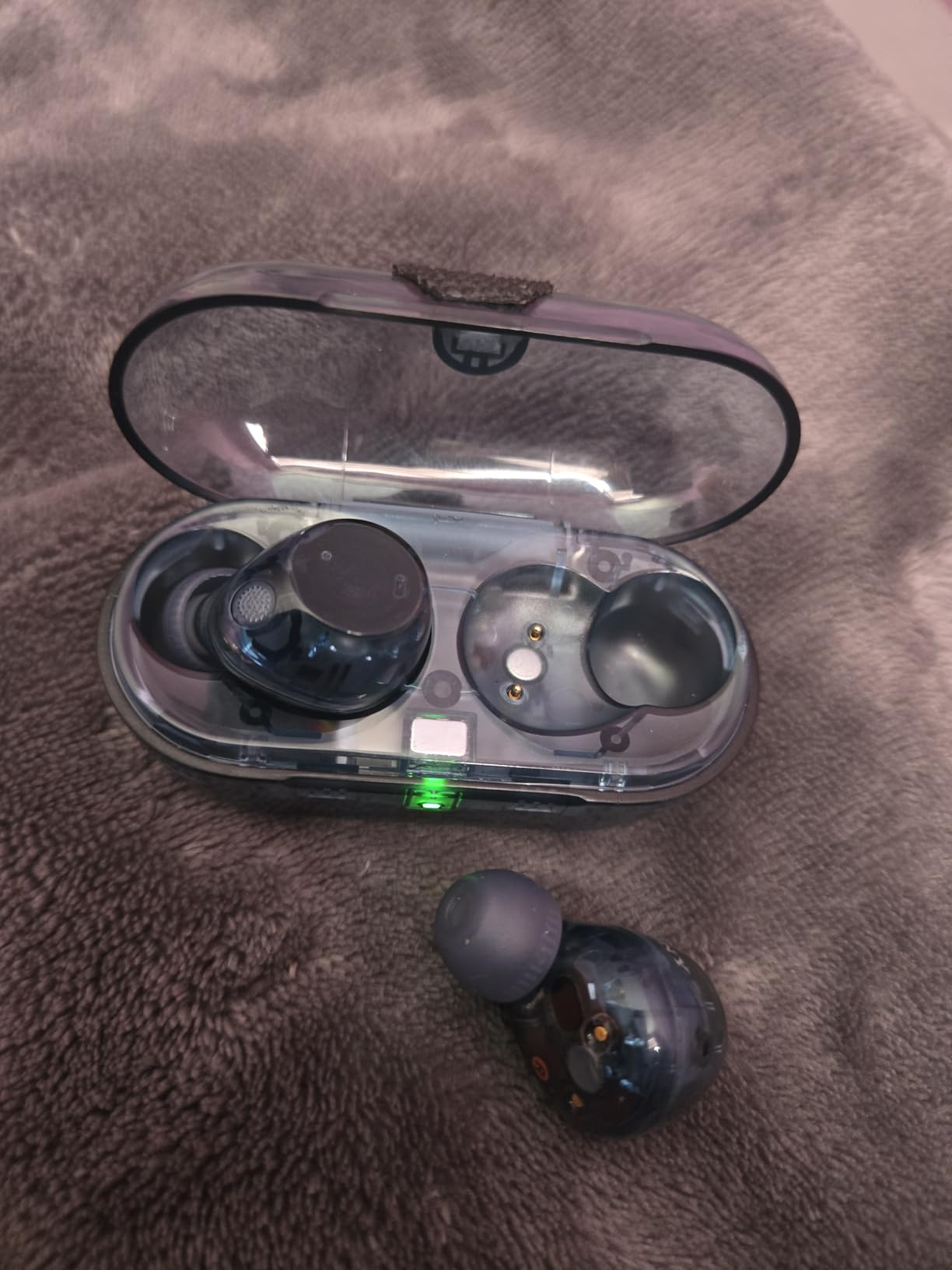 Sony WF-C710N Truly Wireless Noise Cancelling Earbud Headphones, Glass Blue customer photo 2