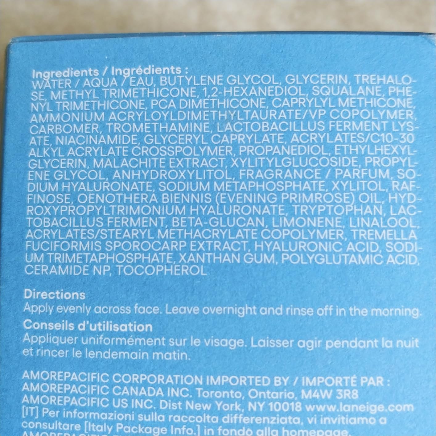 Water Sleeping Mask: Hydrating Korean Overnight Face Mask with Hyaluronic Acid Blend & Niacinamide, for Deep Hydration, Glowing Skin & Barrier Support | Korean Skin Care customer photo 1