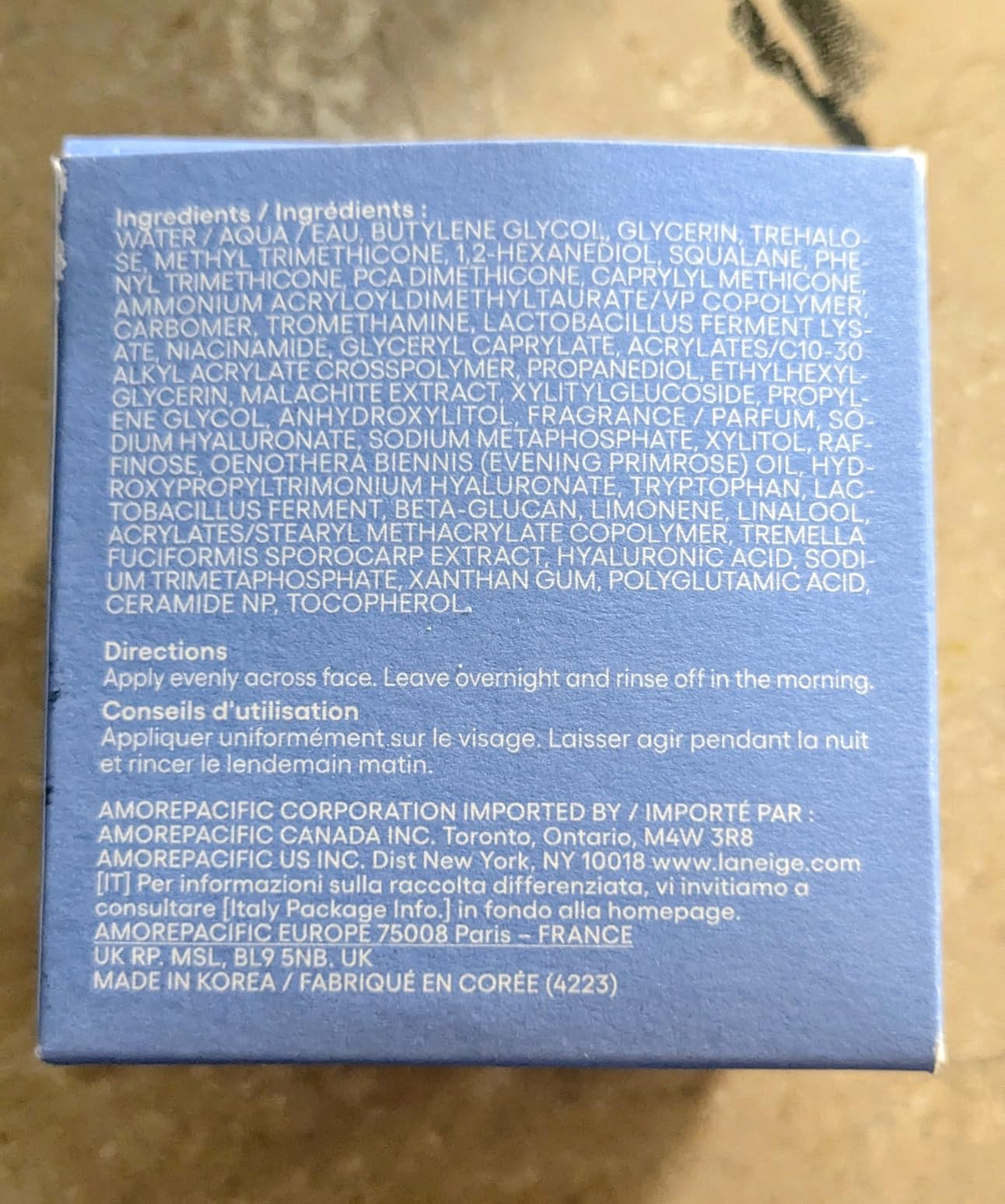 Water Sleeping Mask: Hydrating Korean Overnight Face Mask with Hyaluronic Acid Blend & Niacinamide, for Deep Hydration, Glowing Skin & Barrier Support | Korean Skin Care customer photo 2