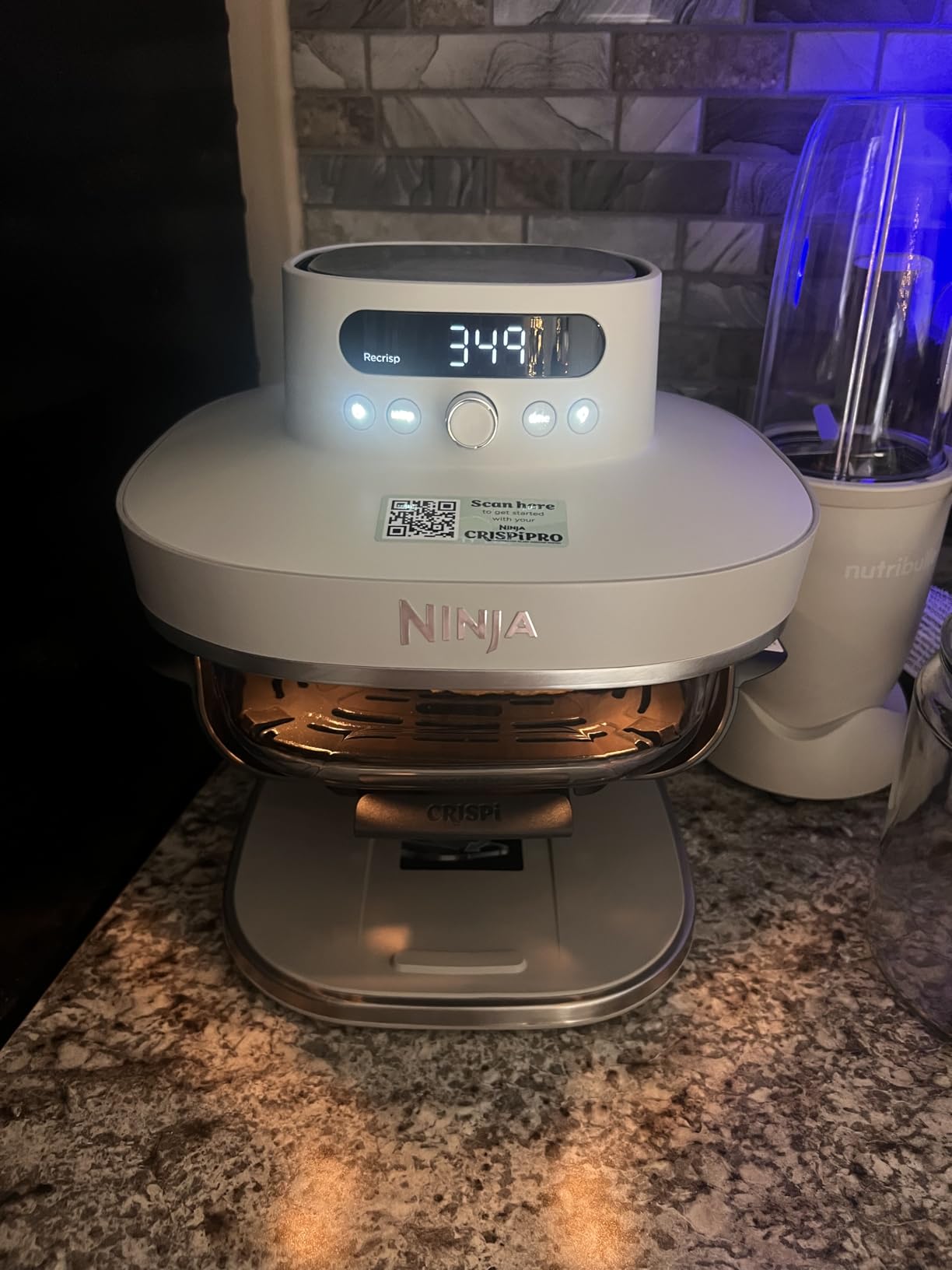 Ninja Crispi Pro Glass Air Fryer, 6-in-1, Cyberspace, AS101CY customer photo 2