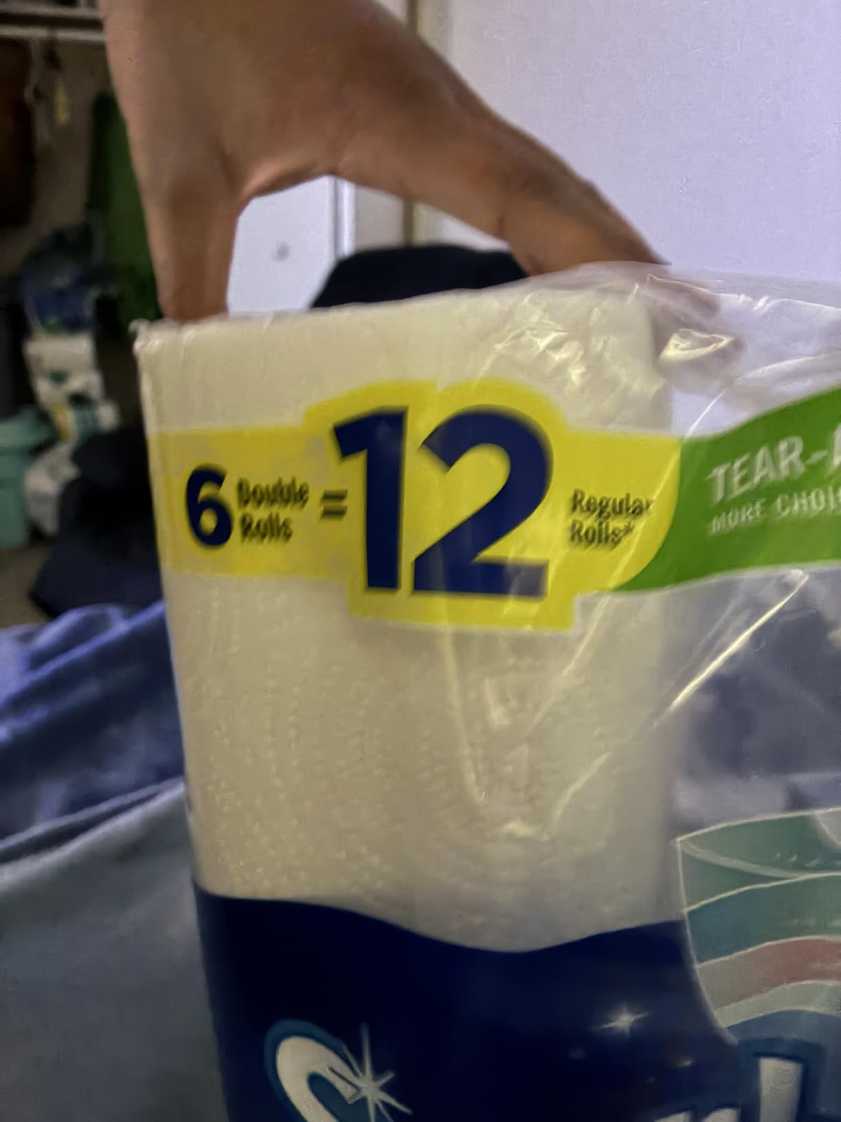 Sparkle Tear-A-Square Paper Towels, 12 Double Rolls - Strong 2-Ply Towels for Kitchen Cleanup and Everyday Messes customer photo 1