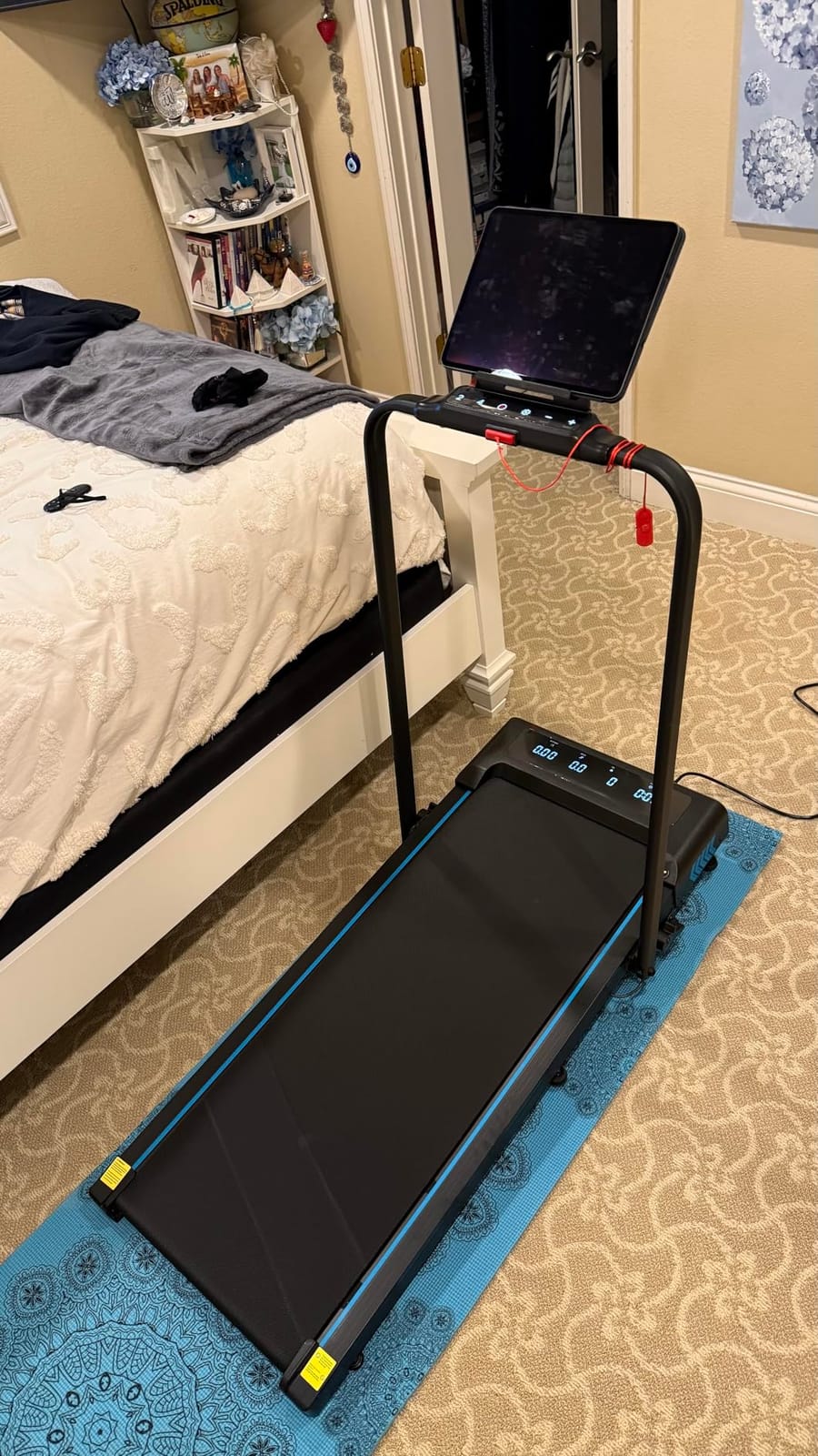 Treadmills for Home, App Compatible, 5 in 1 7.5MPH Foldable Treadmill with 10% Incline, 3.0HP Brushless Drive, 12 HIIT Programs, Full Screen LED Display, Remote Control, 400 LBS Weight Capacity customer photo 1